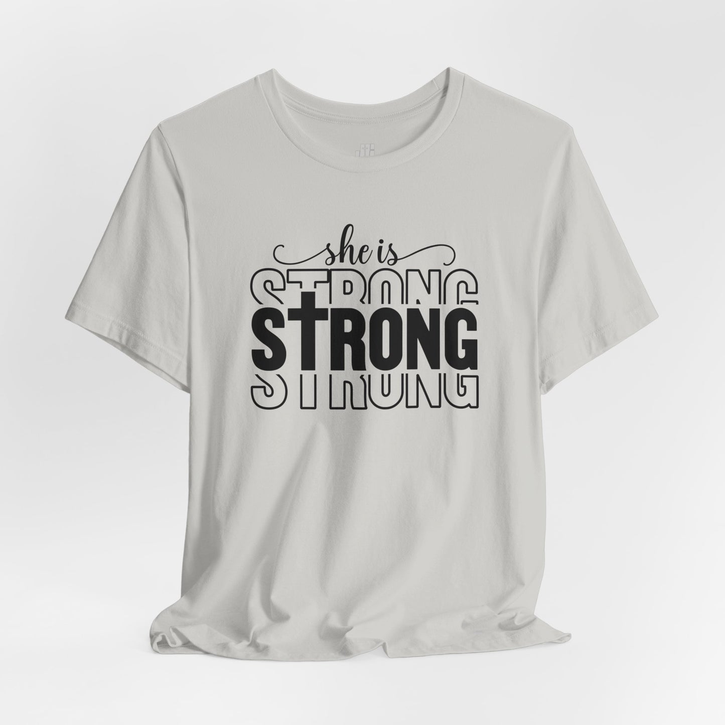 She is Strong Christian Soft Cotton Tee