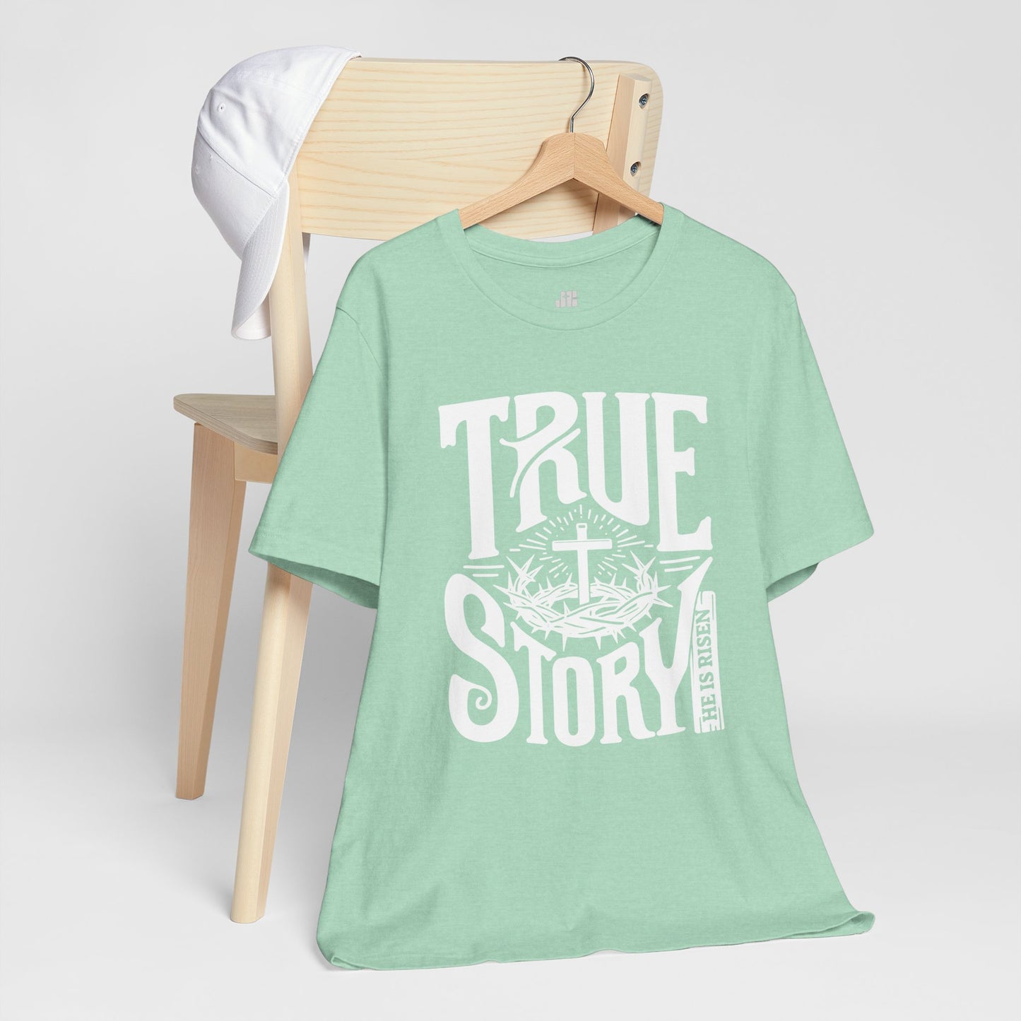 True Story He is Risen Christian Soft Cotton Tee - Easter Shirt