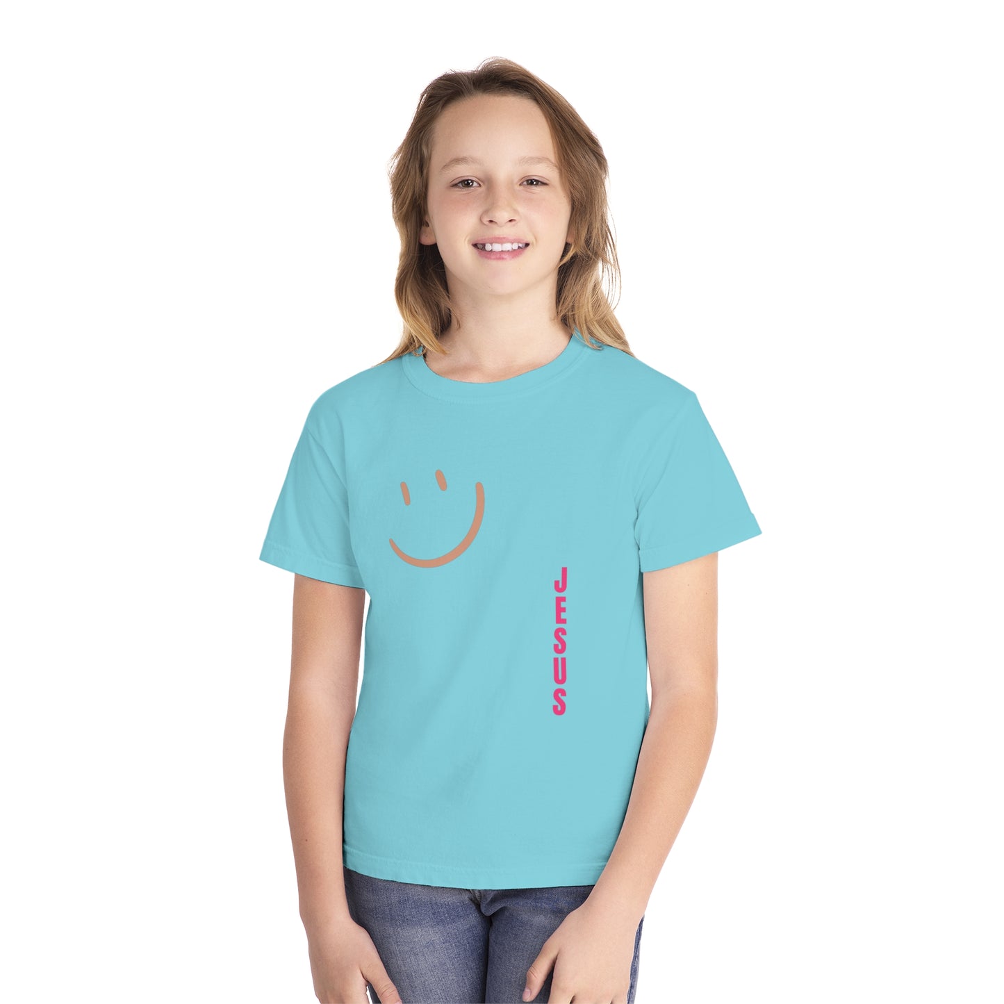 Jesus Comfort Colors Youth Christian Tee