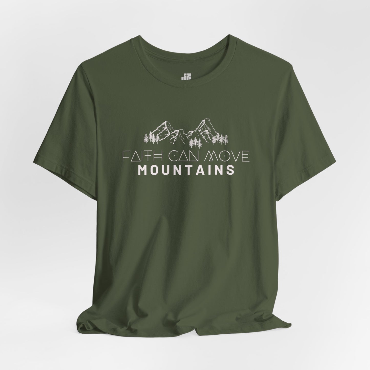 Faith Can Move Mountains Soft Cotton Tee - Matthew 17:20 Bible Verse Shirt