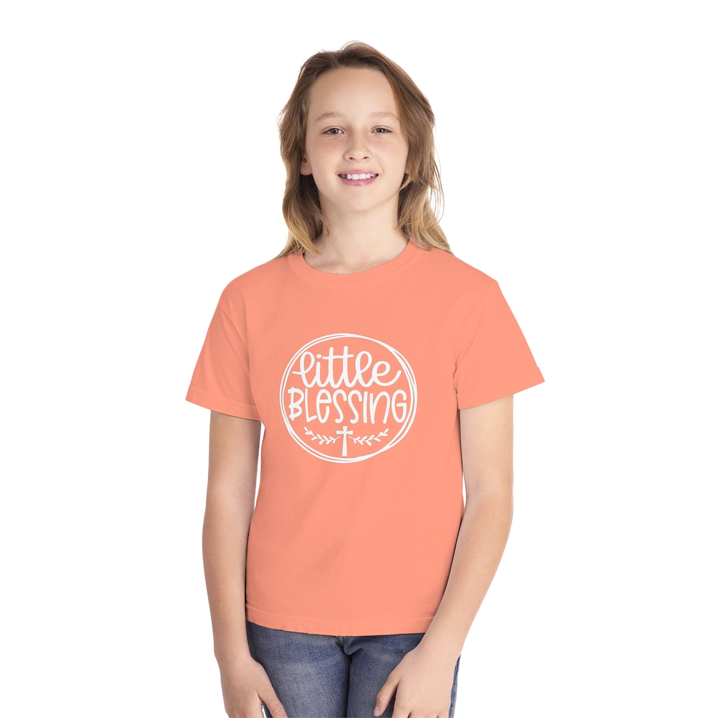 Little Blessing Comfort Colors Youth Christian Shirt