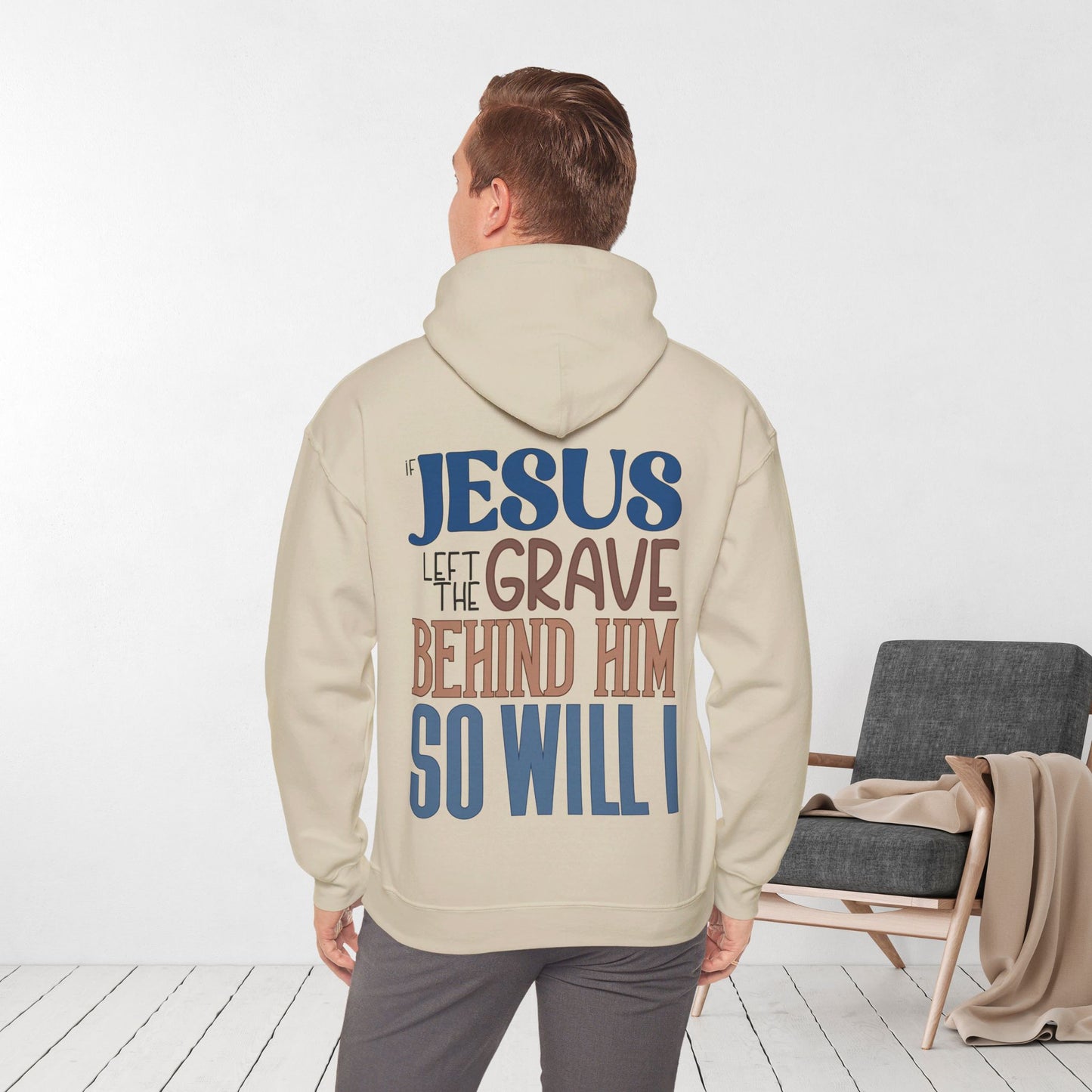 If Jesus Left The Grave Behind Him So Will I Hoodie