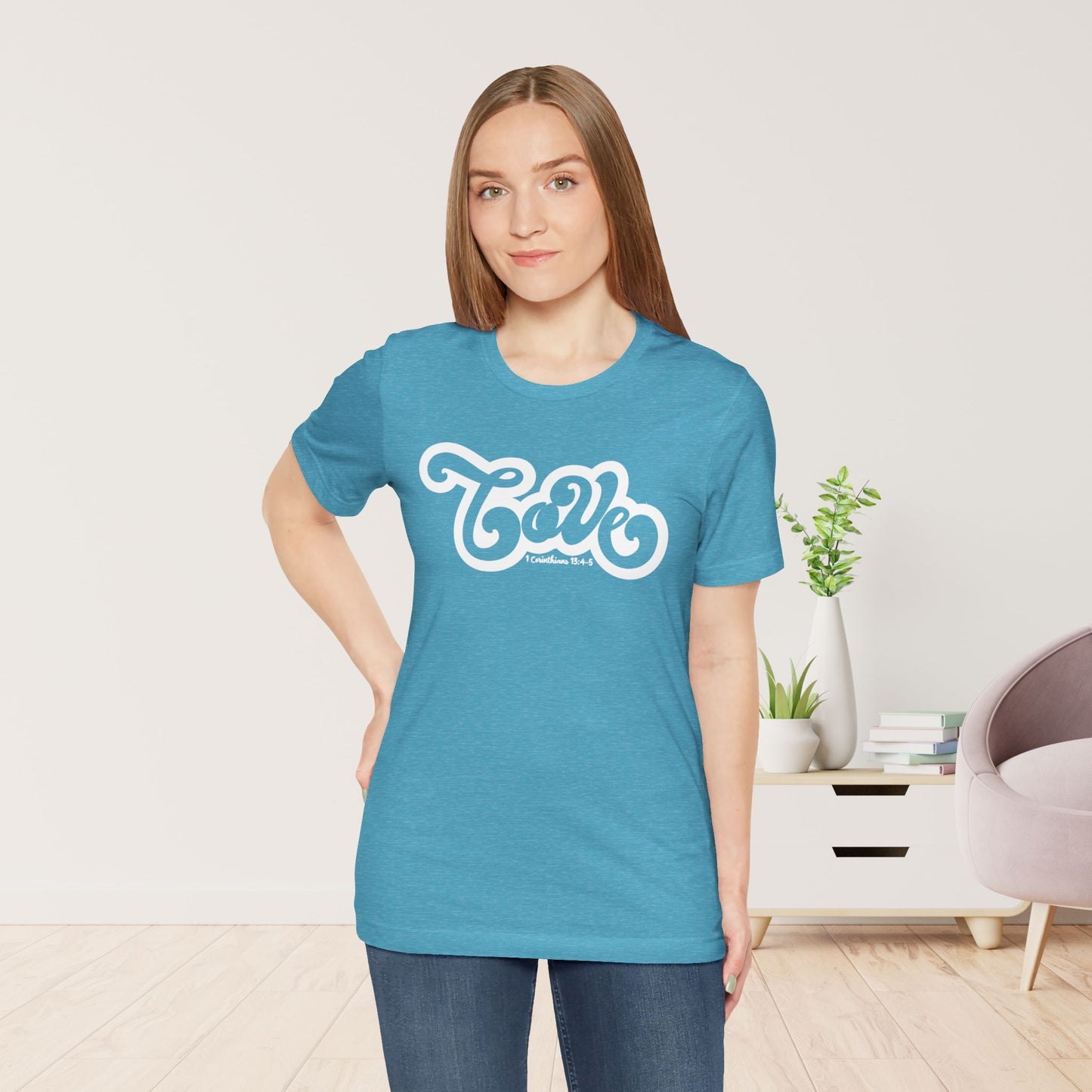 Love Shirt - Bible Verse Christian Soft Cotton Tee