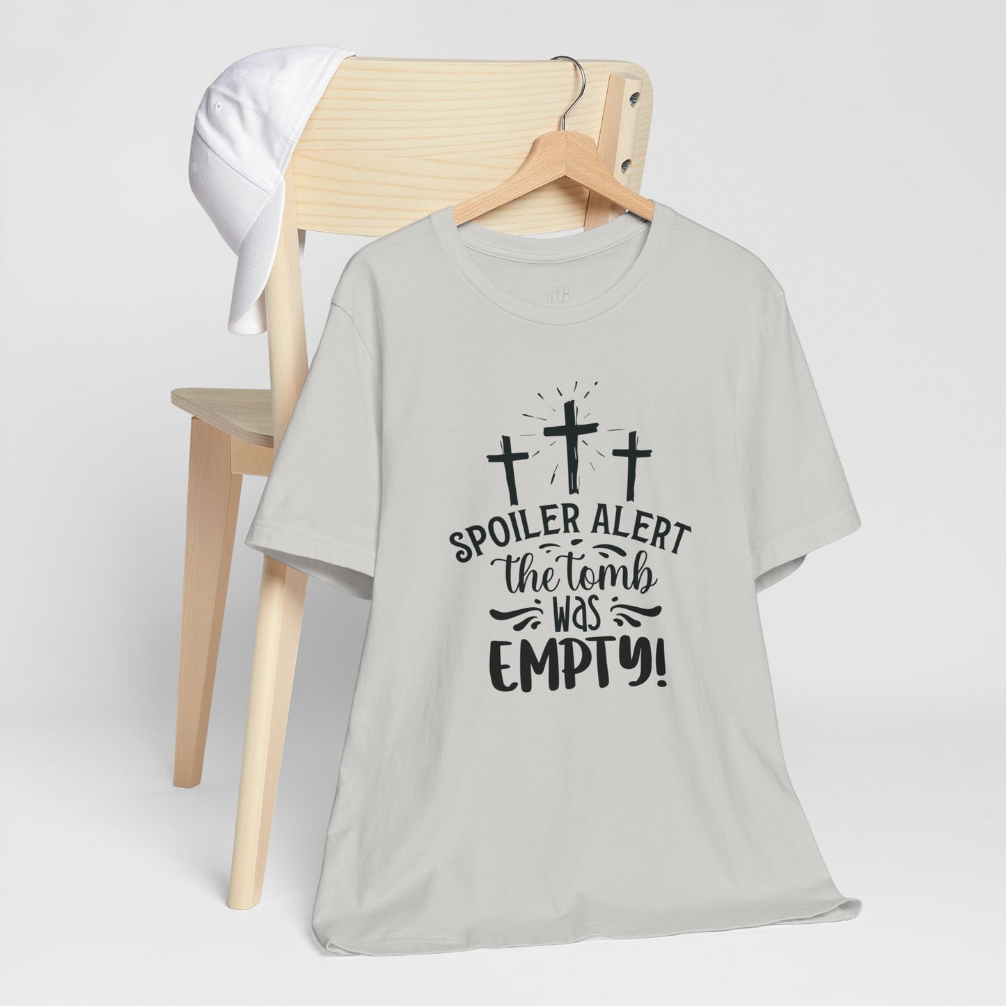 Spoiler Alert The Tomb Was Empty Christian Soft Cotton Tee - Easter Shirt