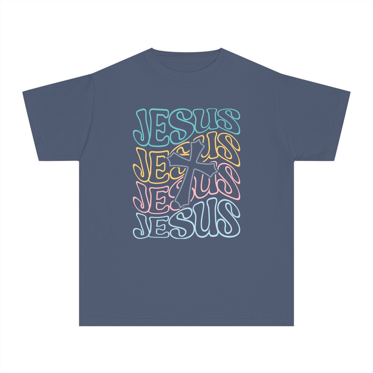 Jesus Comfort Colors Youth Christian Tee