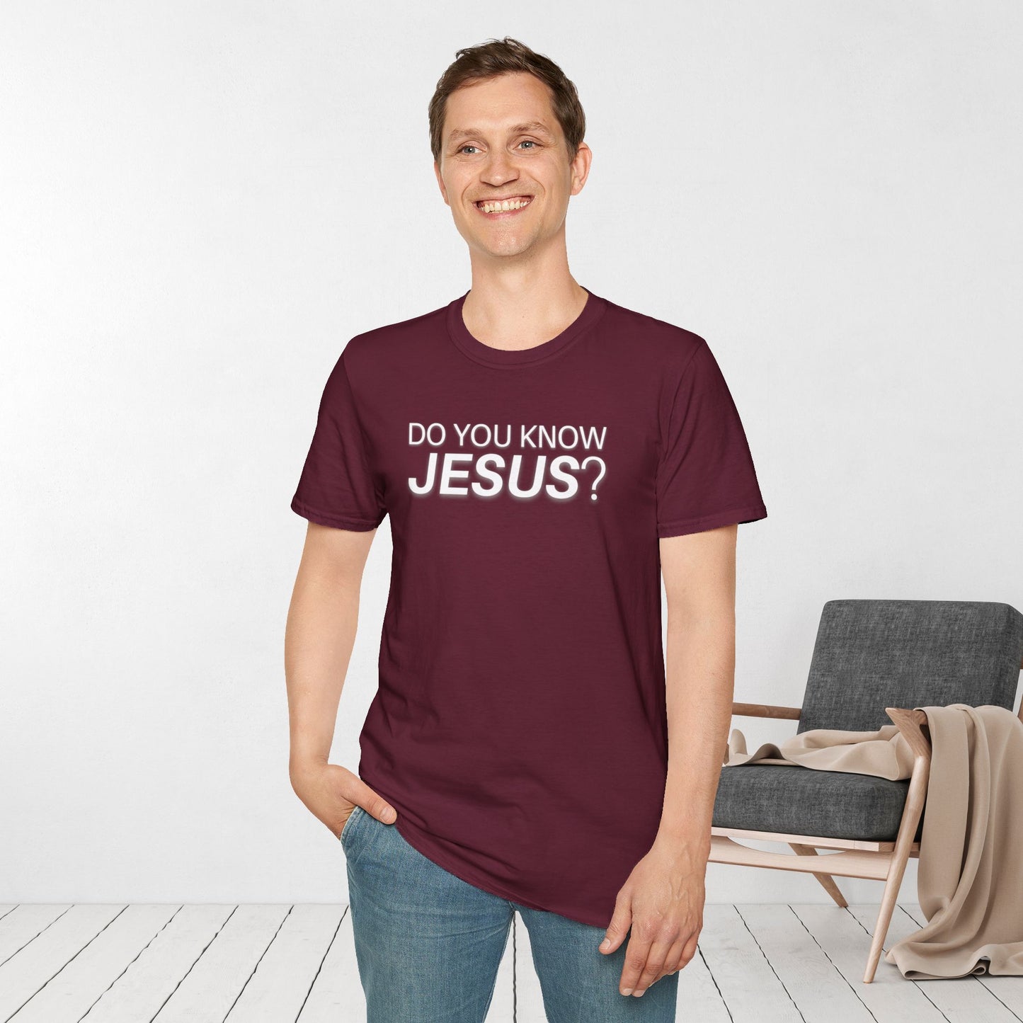 Do You Know Jesus Softstyle T-shirt - Trendy  Christian T-shirt