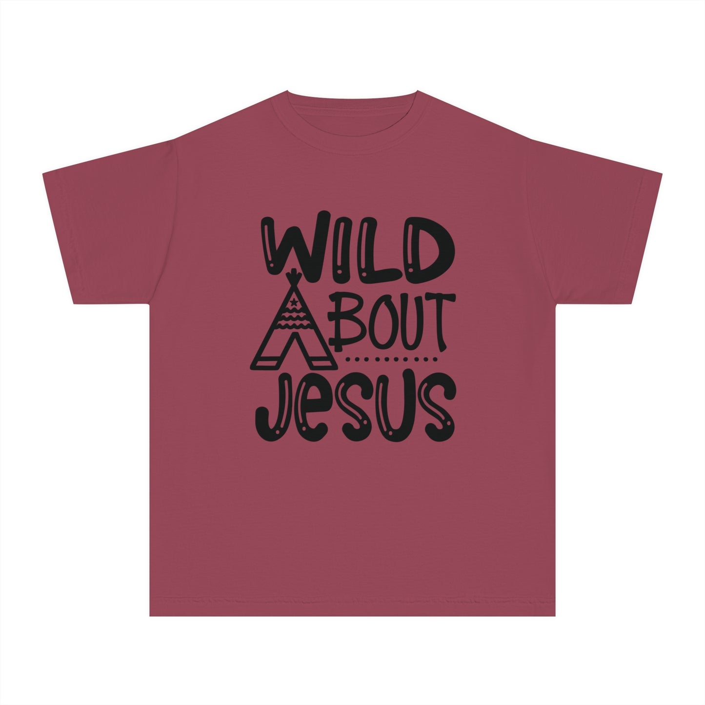 Wild About Jesus Comfort Colors Youth Christian T-shirt