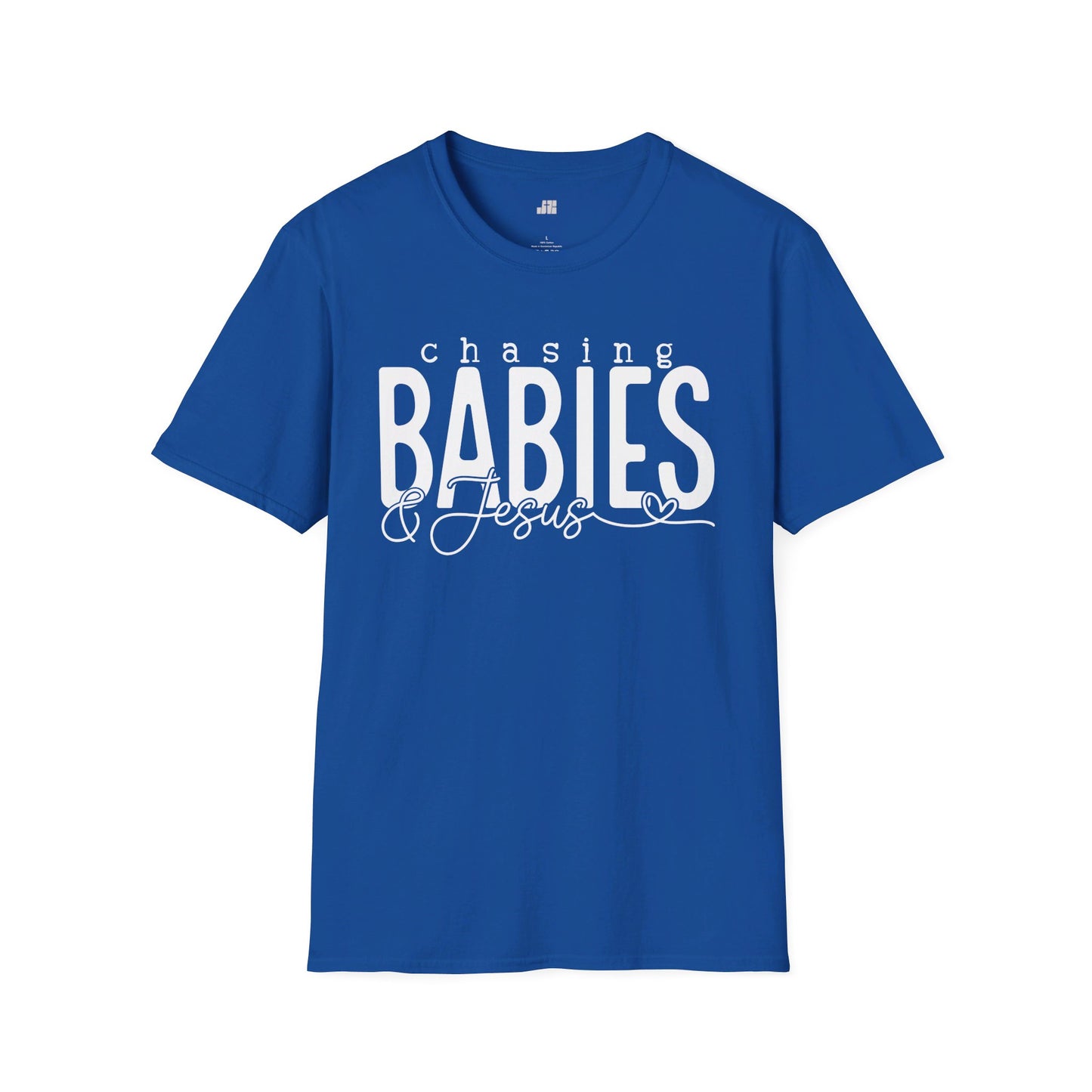 Chasing Babies & Jesus Softstyle T-shirt