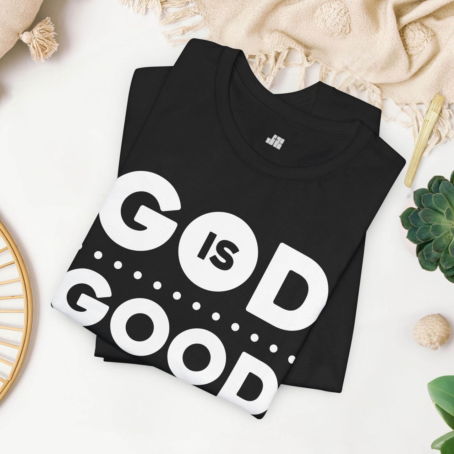 God Is Good All The Time Soft Cotton Tee - Christian Tee