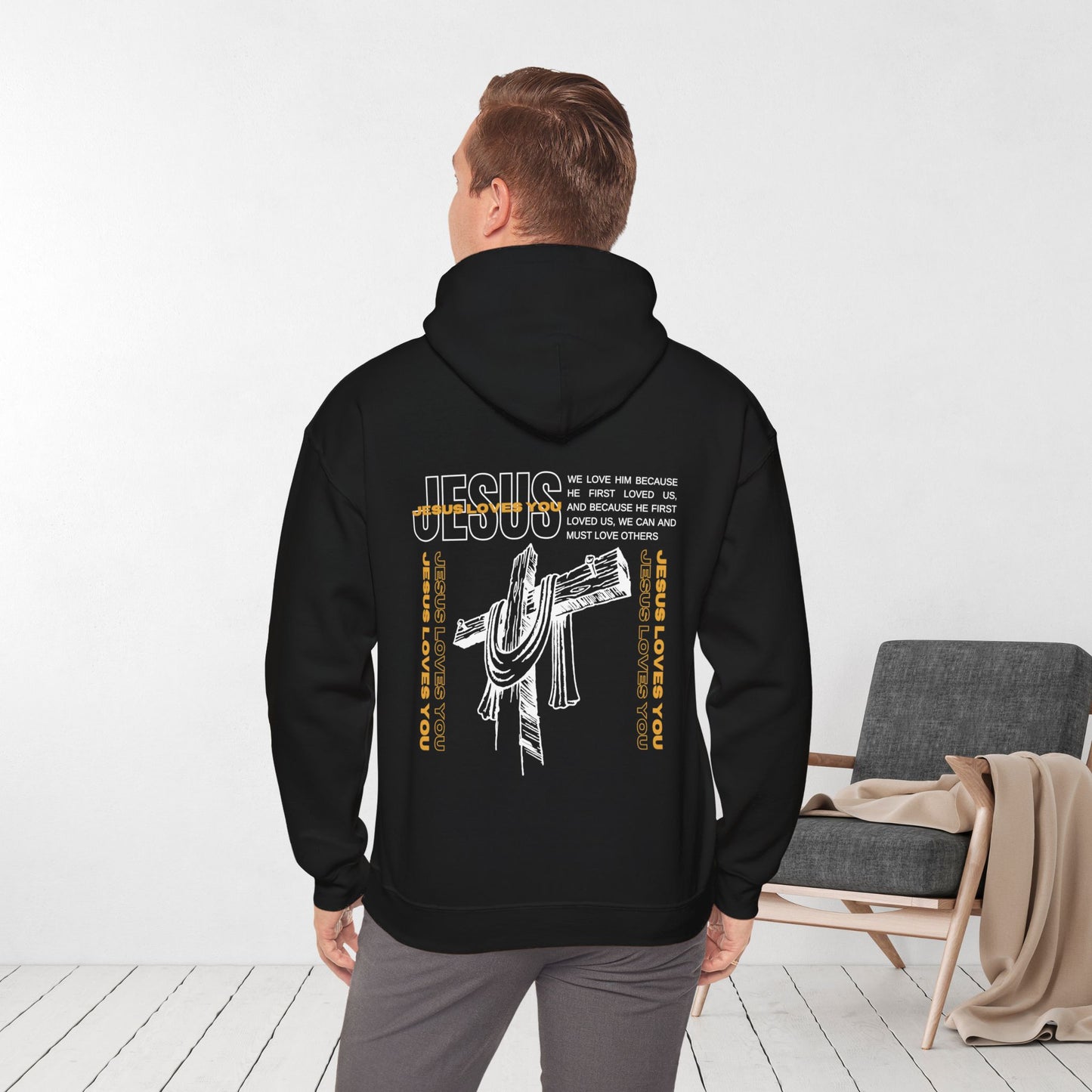 Men's Jesus Loves You Hoodie