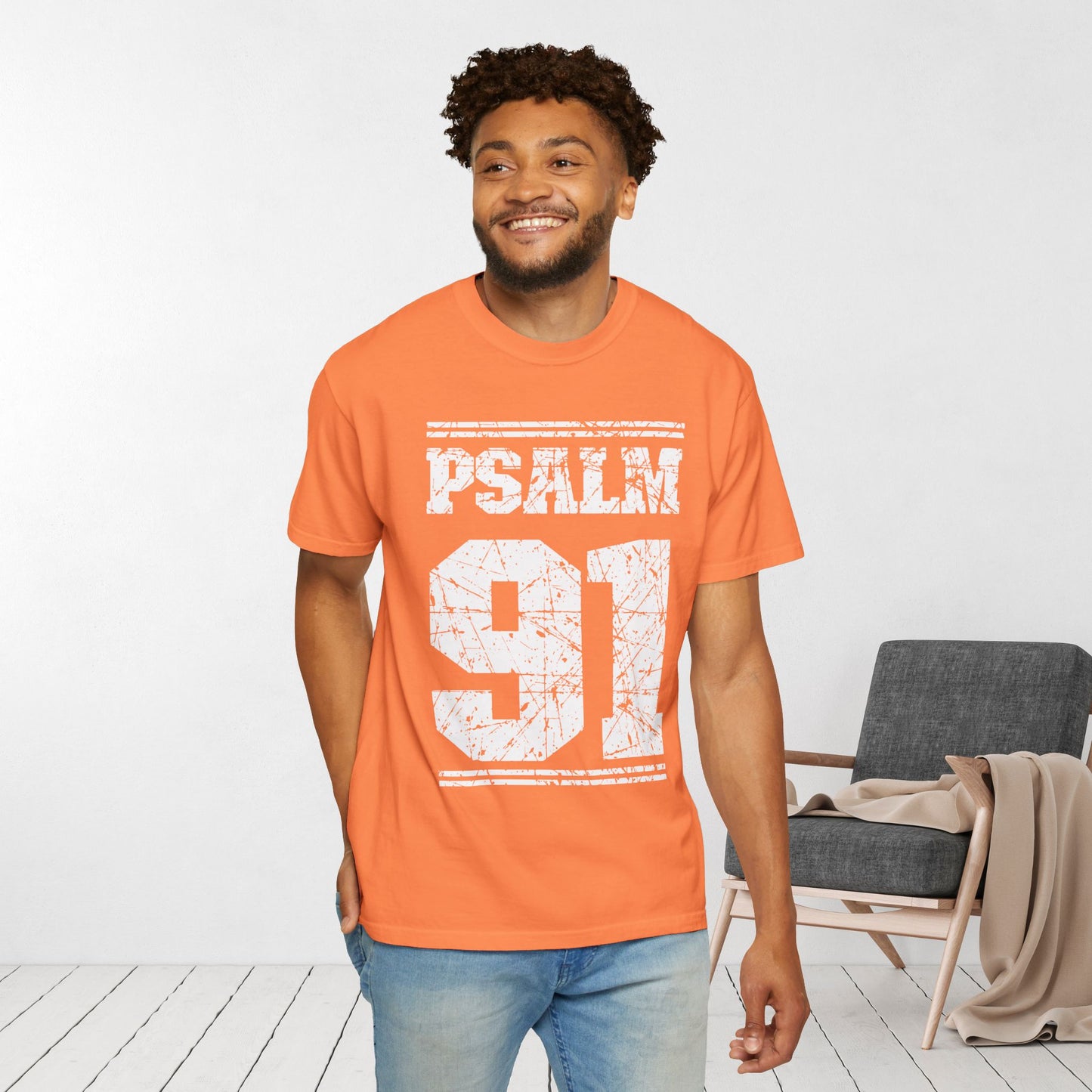 Psalm 91 Comfort Colors Christian Shirt - Bible Verse Shirt