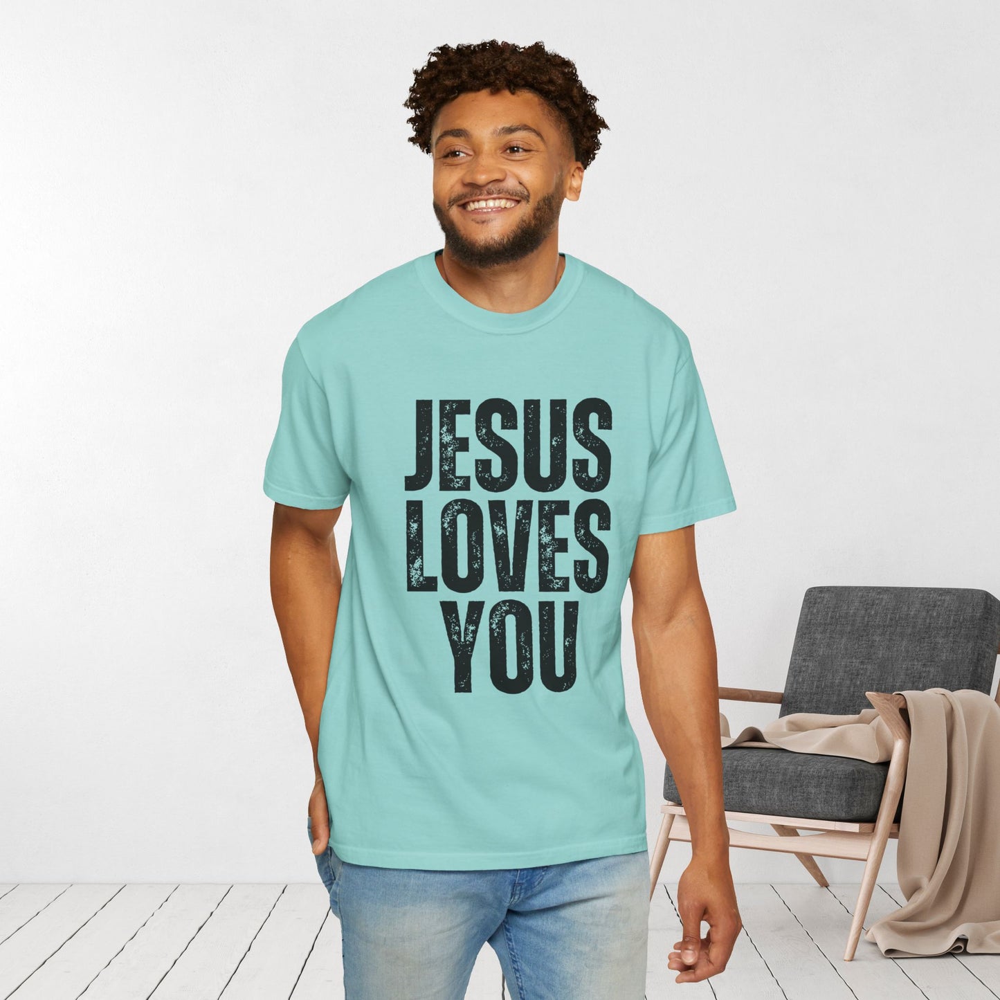 Comfort Colors Unisex Jesus Loves You Shirt