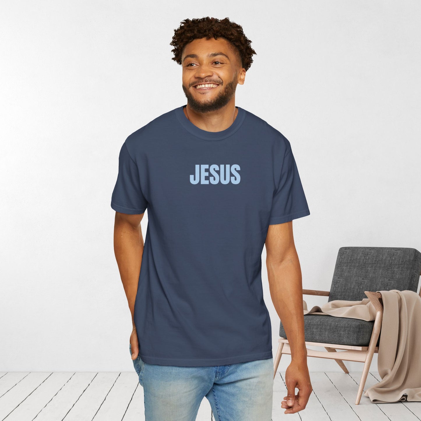 Follow Jesus Comfort Colors Shirt - John 8:12 Tee