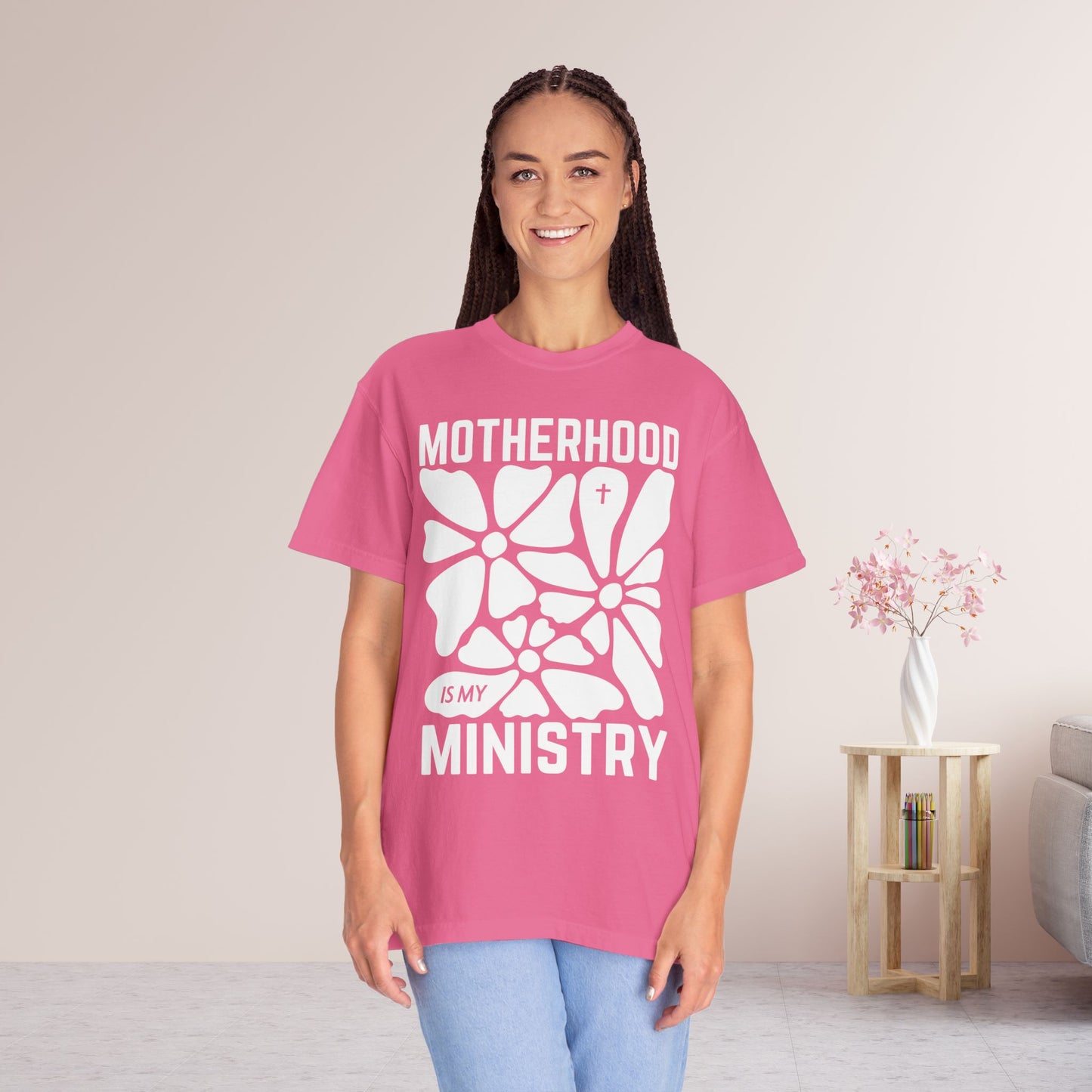 Motherhood is My Ministry Comfort Colors Tee