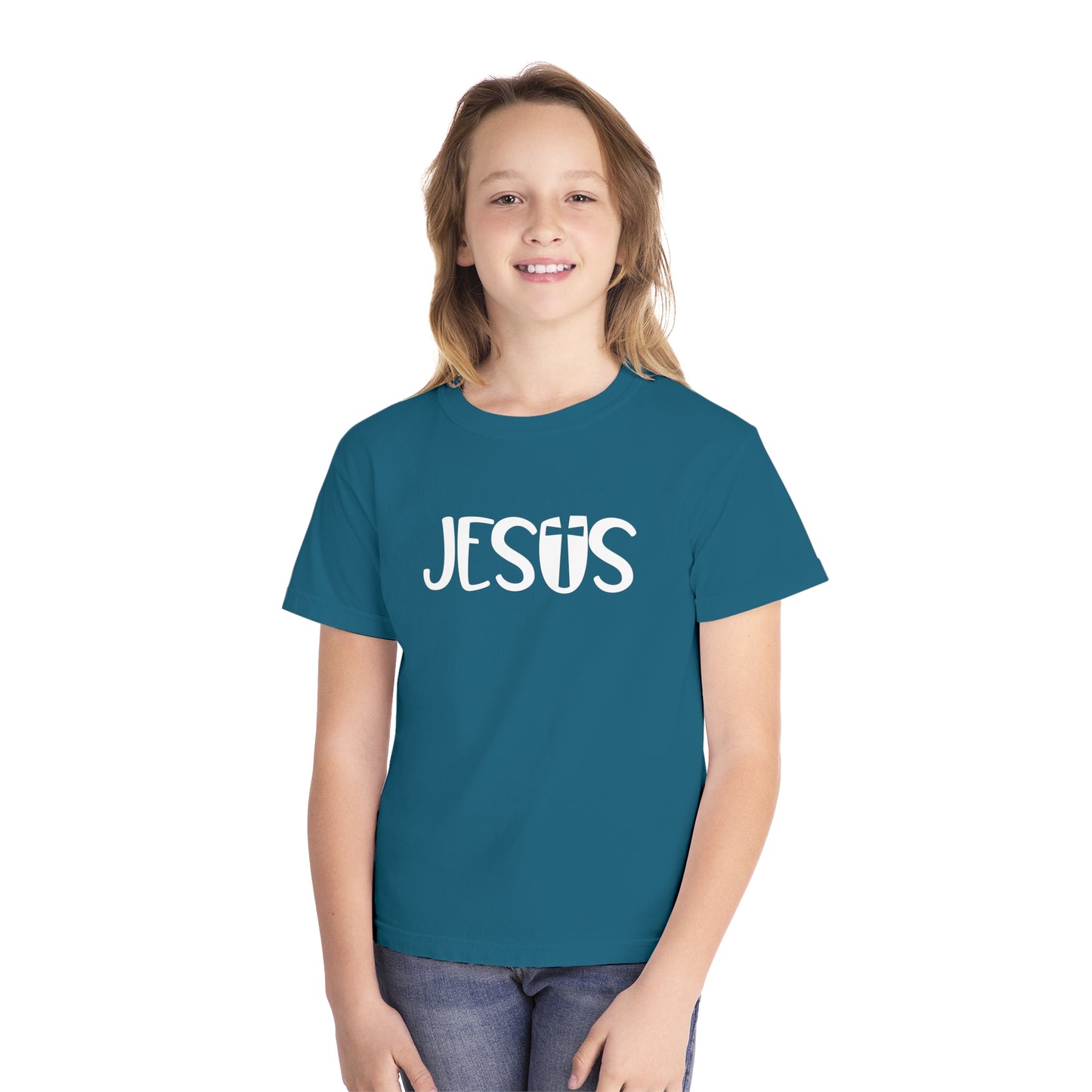 Jesus Comfort Colors Youth Christian Shirt