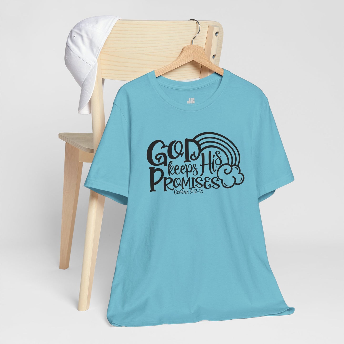 God Keeps His Promises Soft Cotton Tee - Bible Verse Christian Tee