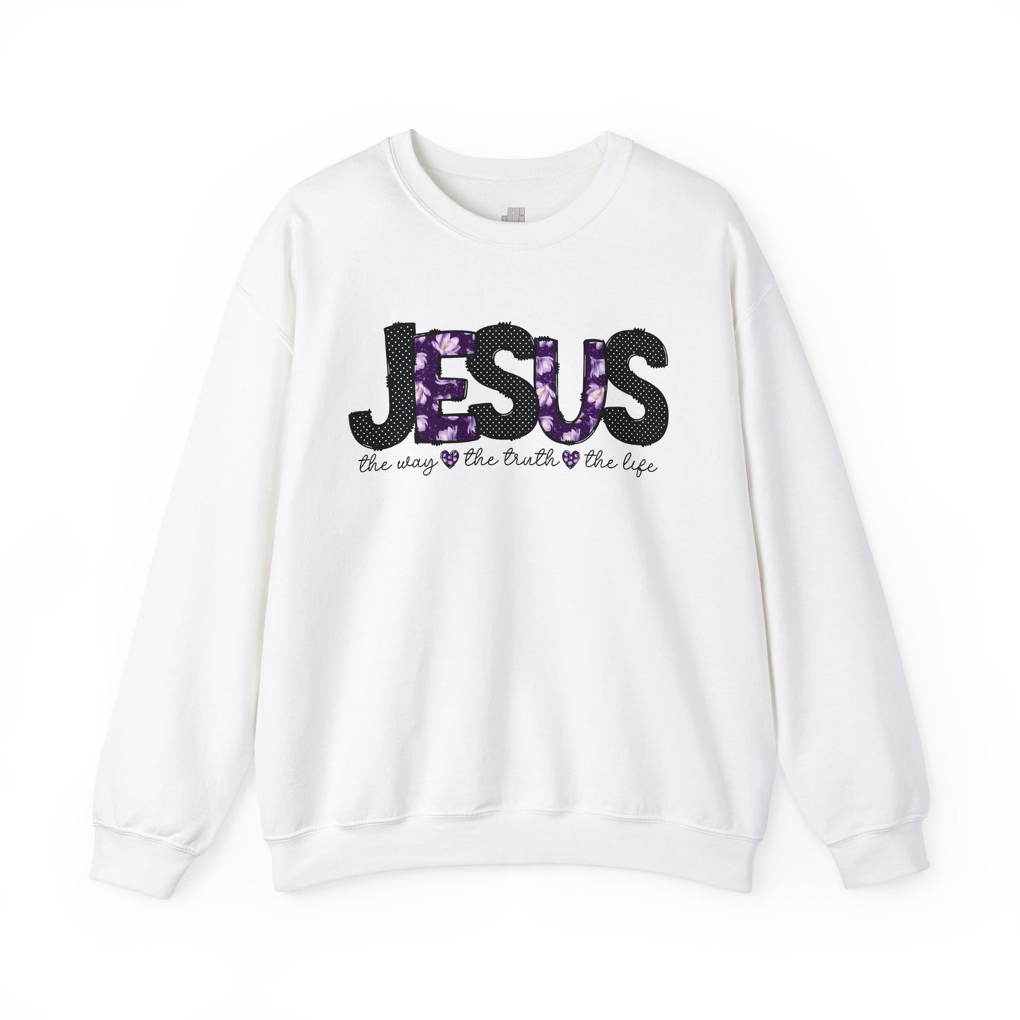 Jesus The Way The Truth The Life Sweatshirt - Christian Crewneck Pullover