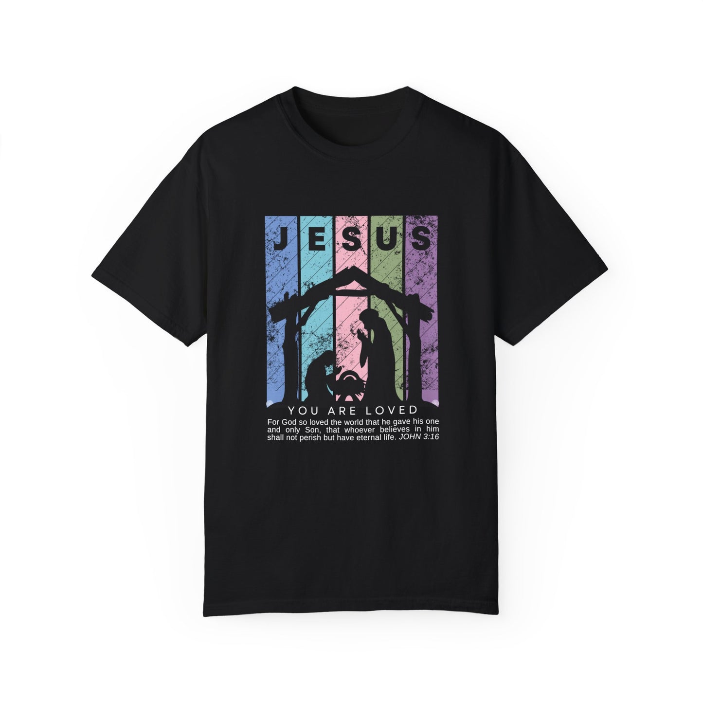 Comfort Colors Jesus Shirt - Bible Verse Shirt John 3:16