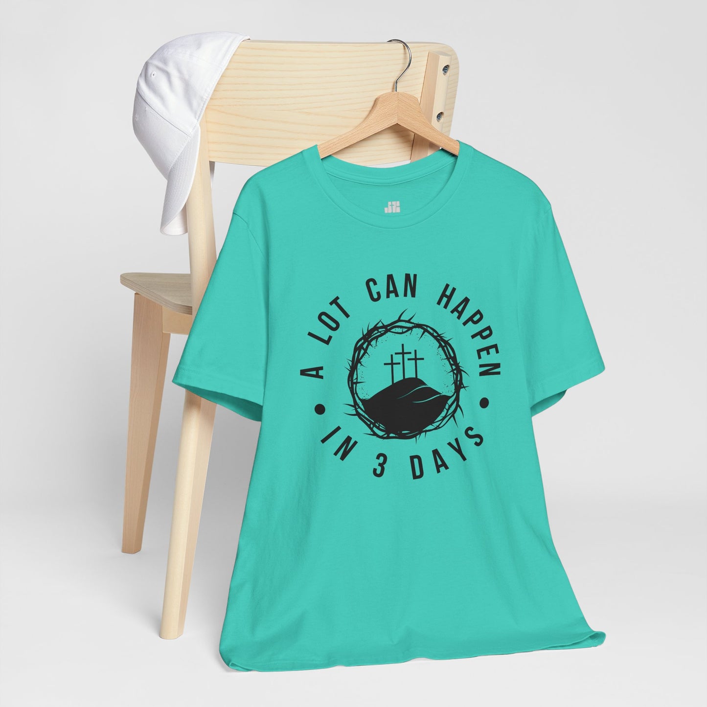 A Lot Can Happen in Three Days Christian Soft Cotton Tee - Easter Shirt