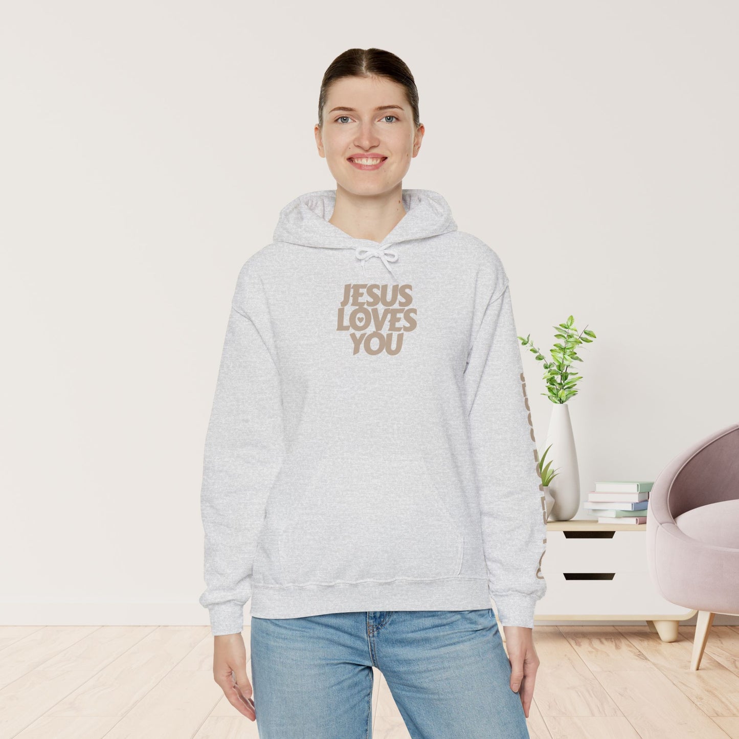 Jesus Loves You Hoodie - John 15:13 Bible Verse Christian Hoodie