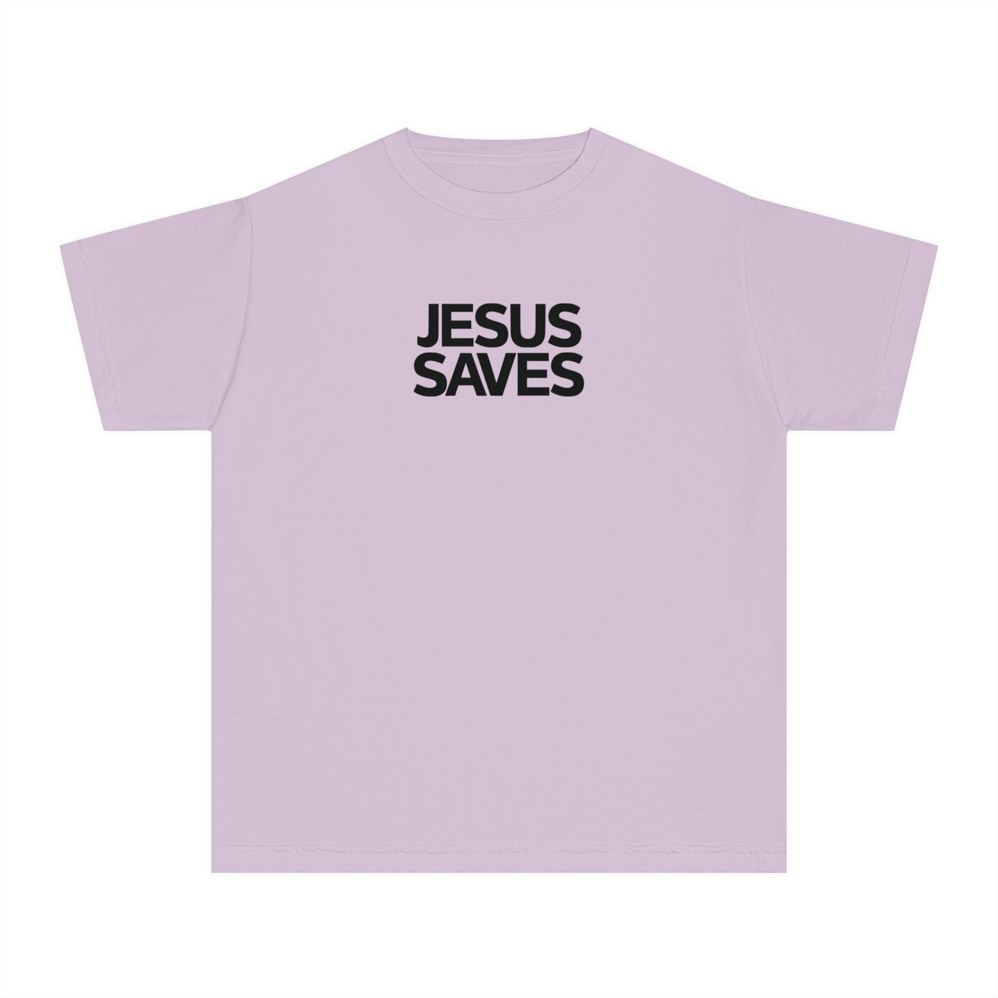 Jesus Saves Comfort Colors Youth Christian Tee