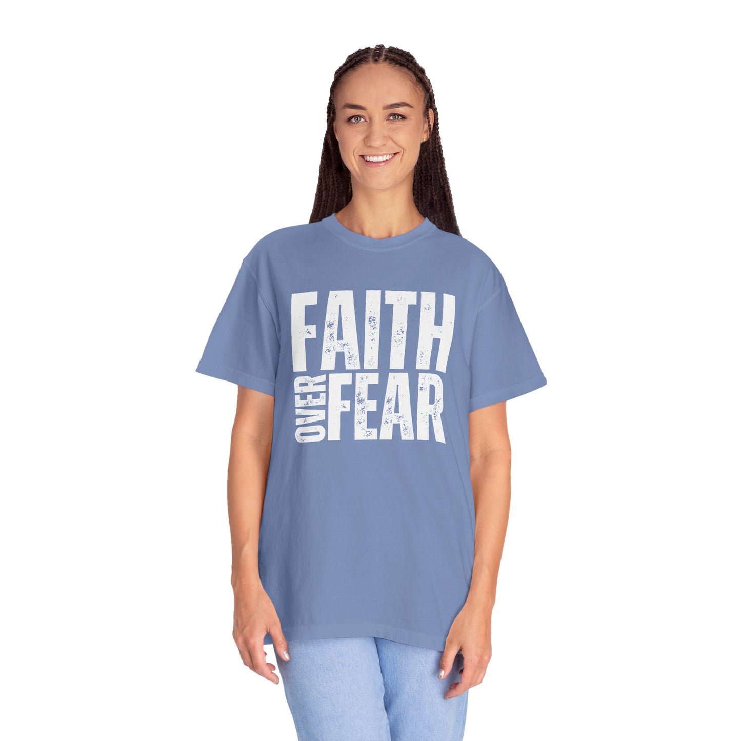 Comfort Colors Faith Over Fear Trendy Christian Shirt