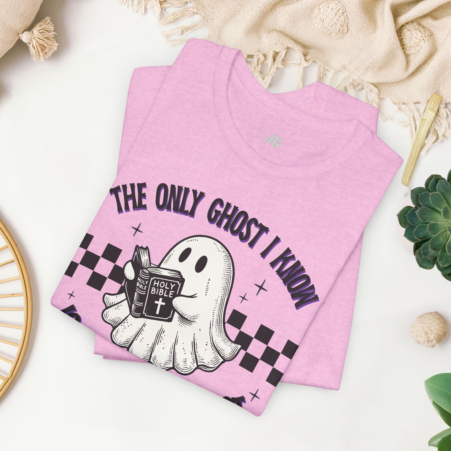 The Only Ghost I Know Is The Holy Ghost Soft Cotton Tee - Christian Shirt