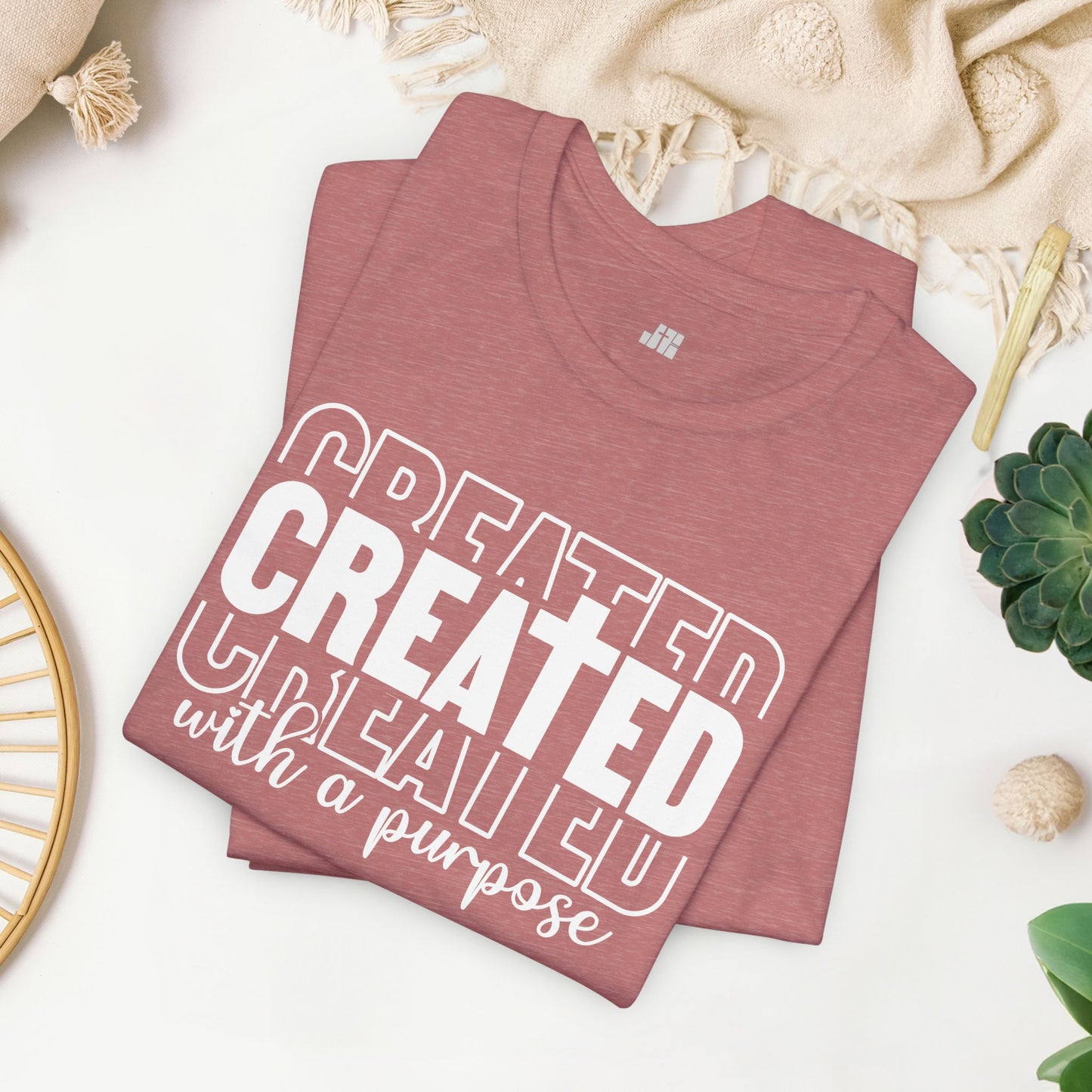 Created with a Purpose Christian Soft Cotton Tee