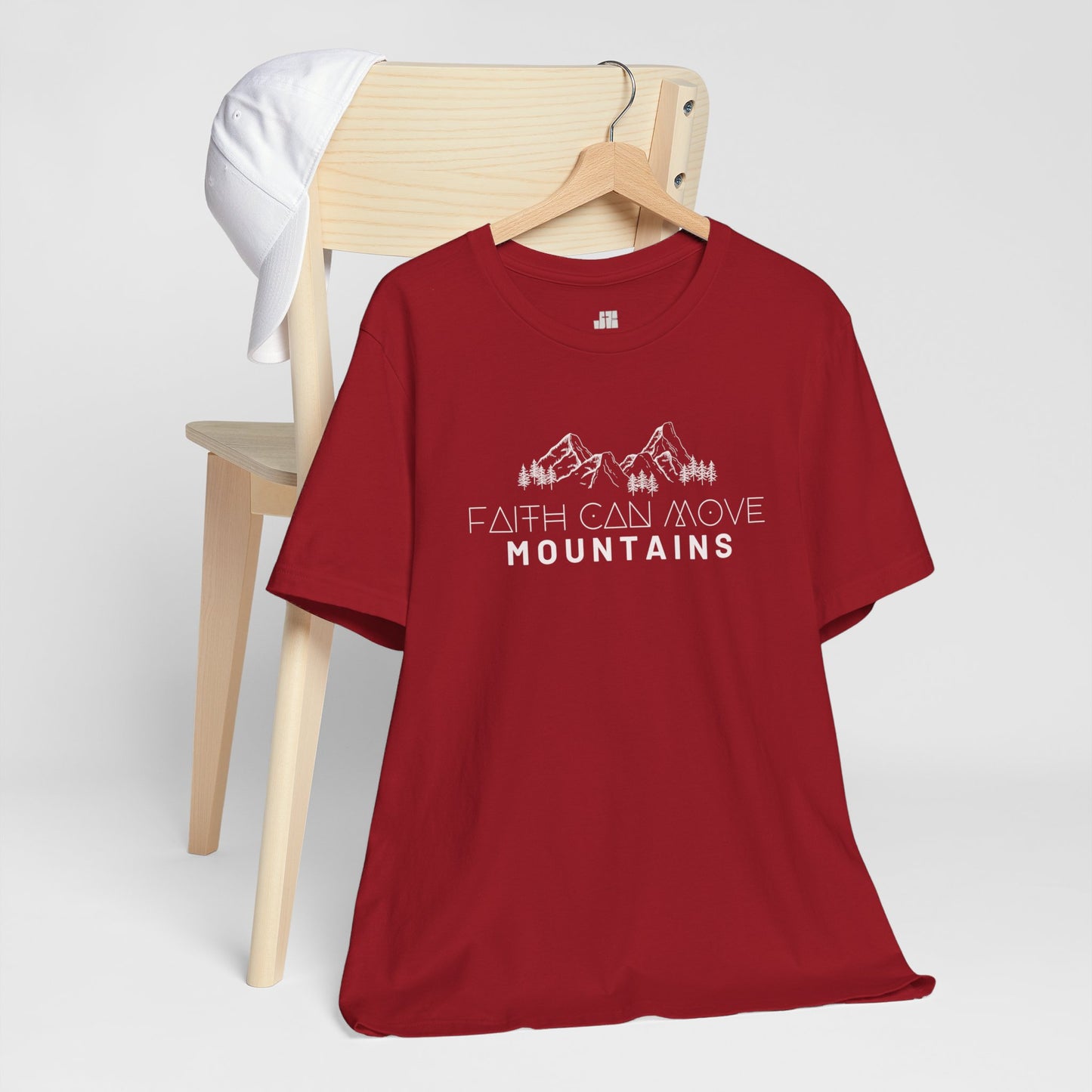 Faith Can Move Mountains Soft Cotton Tee - Matthew 17:20 Bible Verse Shirt