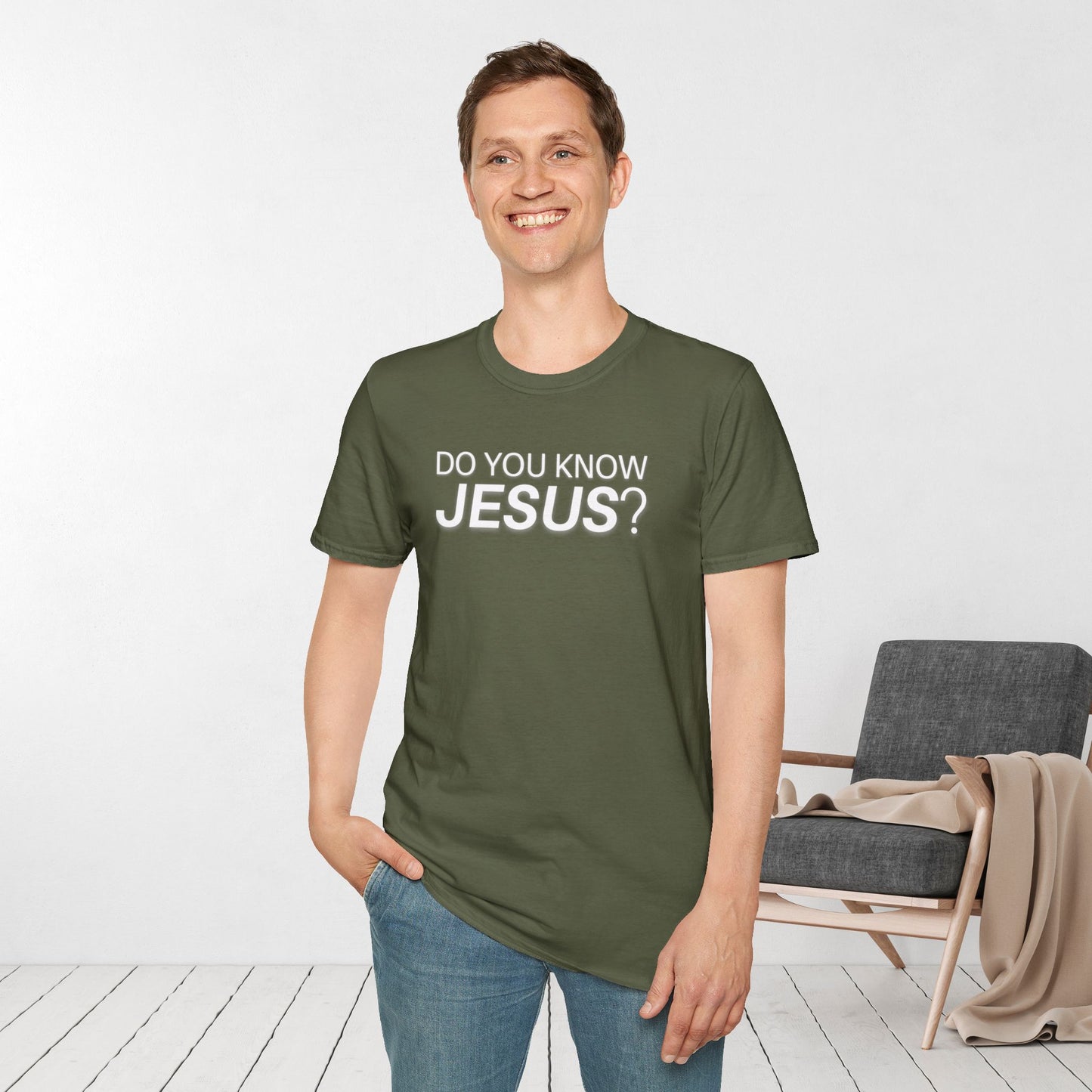 Do You Know Jesus Softstyle T-shirt - Trendy  Christian T-shirt