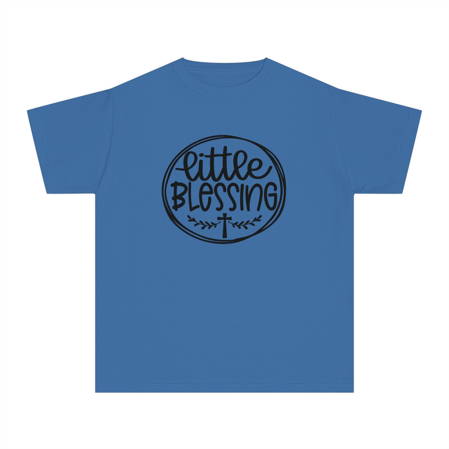 Little Blessing Comfort Colors Youth Christian Tee