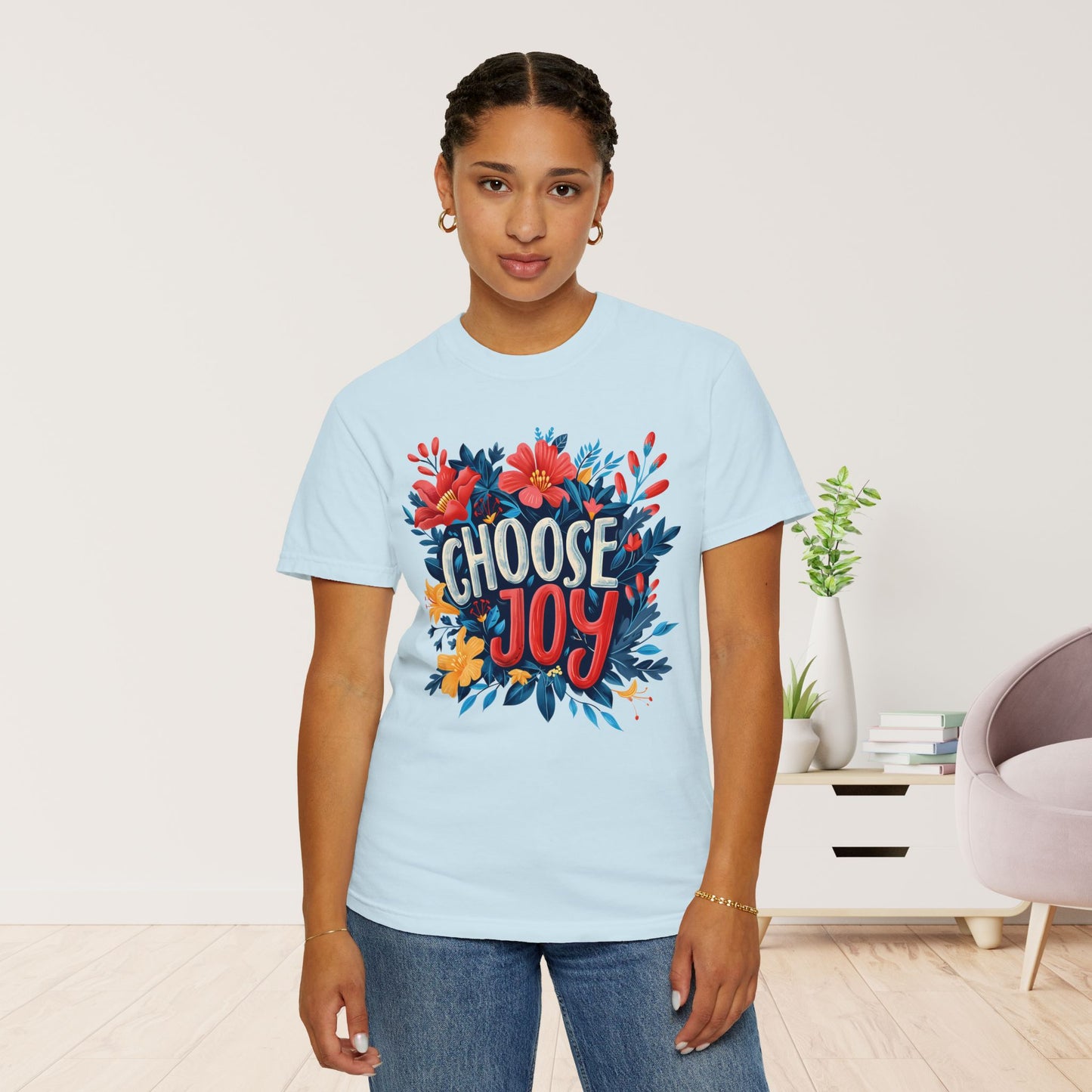 Women's Comfort Colors Choose Joy Shirt - Christian Tee