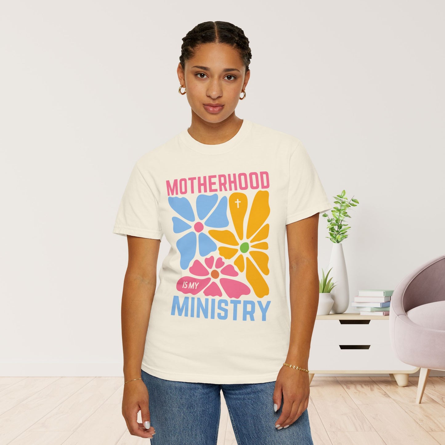 Motherhood is My Ministry Comfort Colors T-shirt