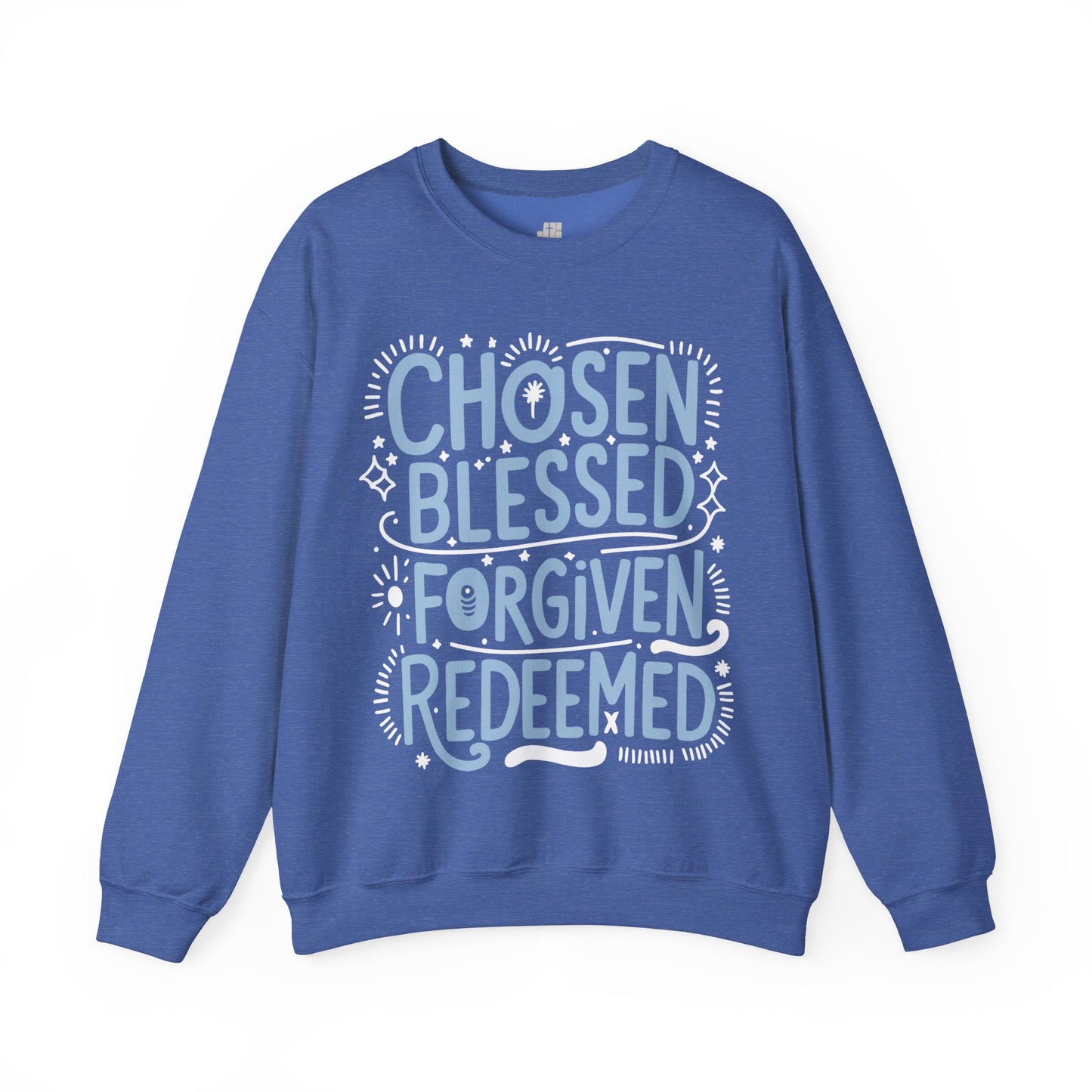 Chosen Blessed Forgiven Redeemed Sweatshirt - Christian Mom Sweatshirt