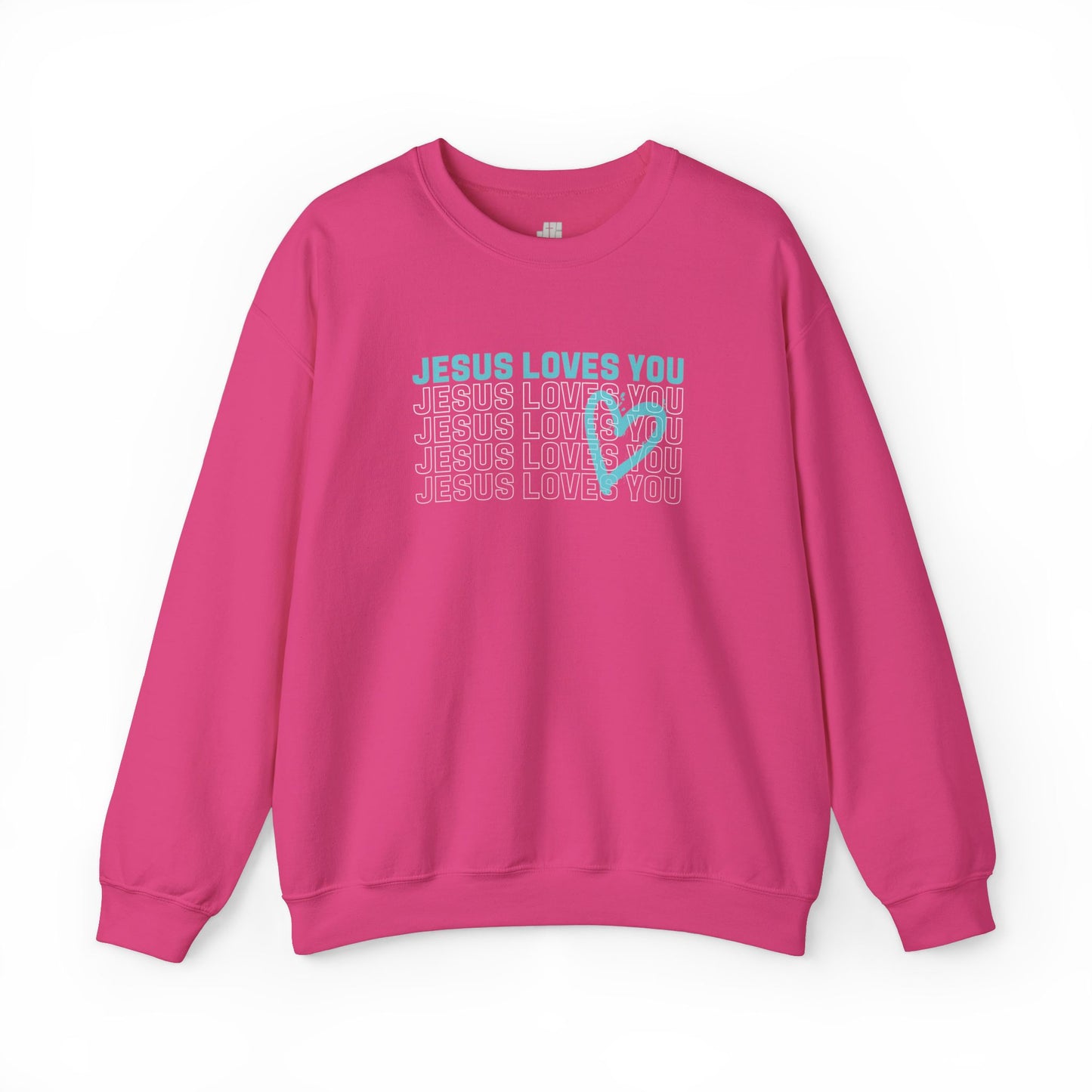 Unisex Jesus Loves You Crewneck Sweatshirt