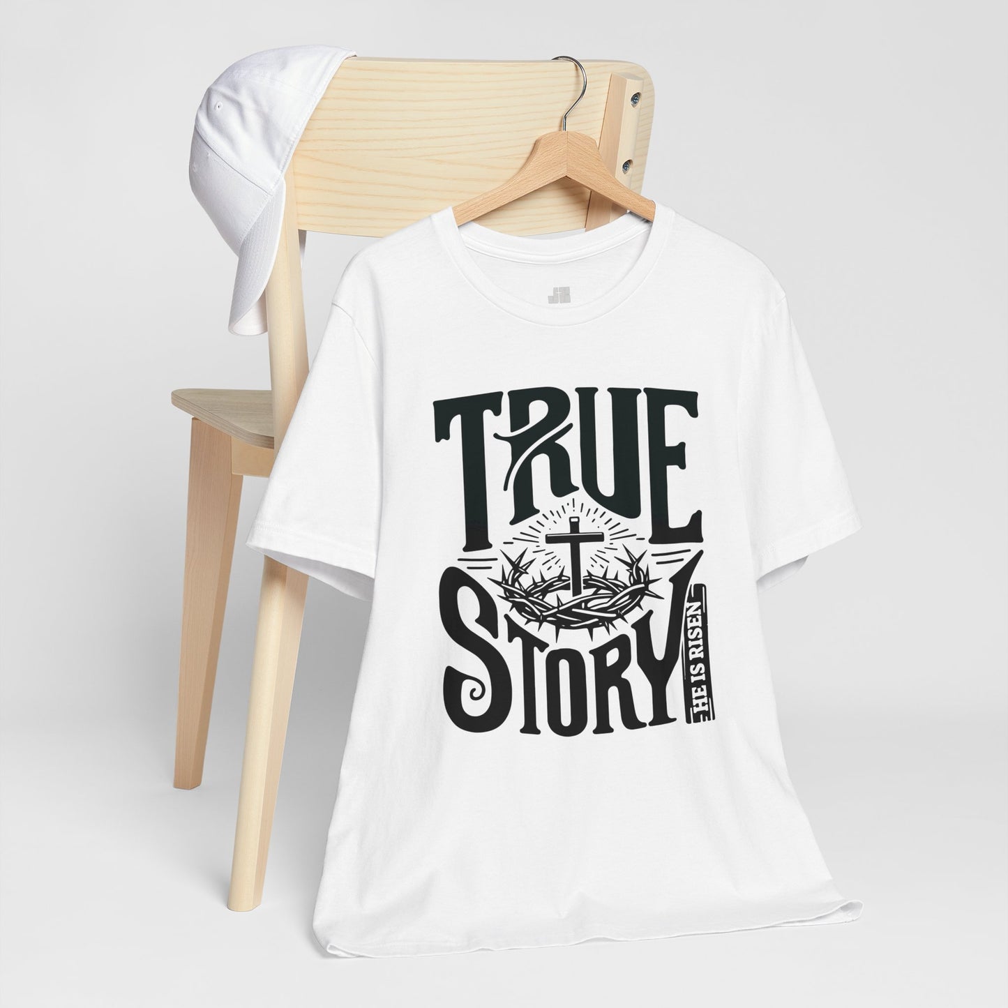 True Story He is Risen Christian Soft Cotton Tee - Easter Shirt