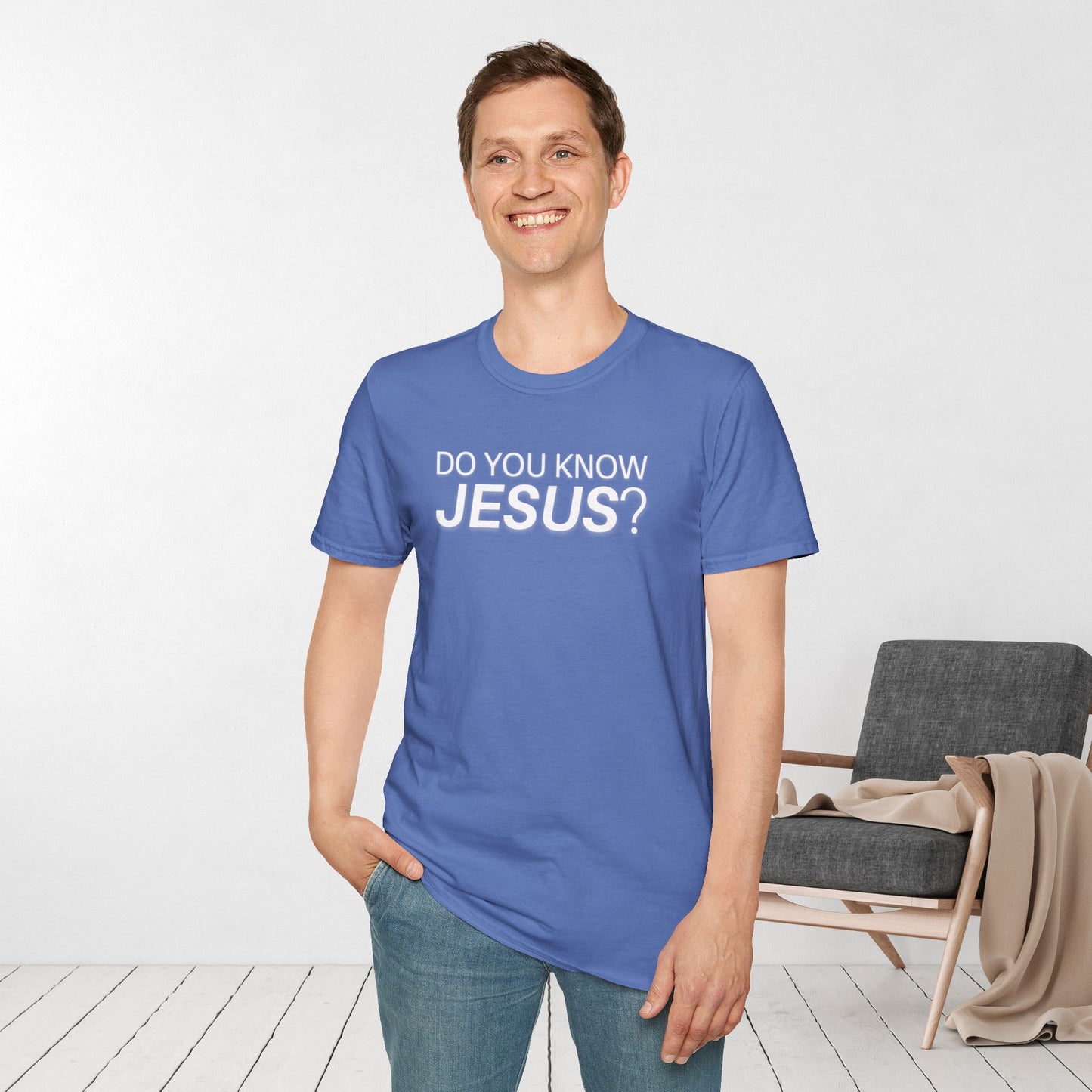 Do You Know Jesus Softstyle T-shirt - Trendy Christian T-shirt