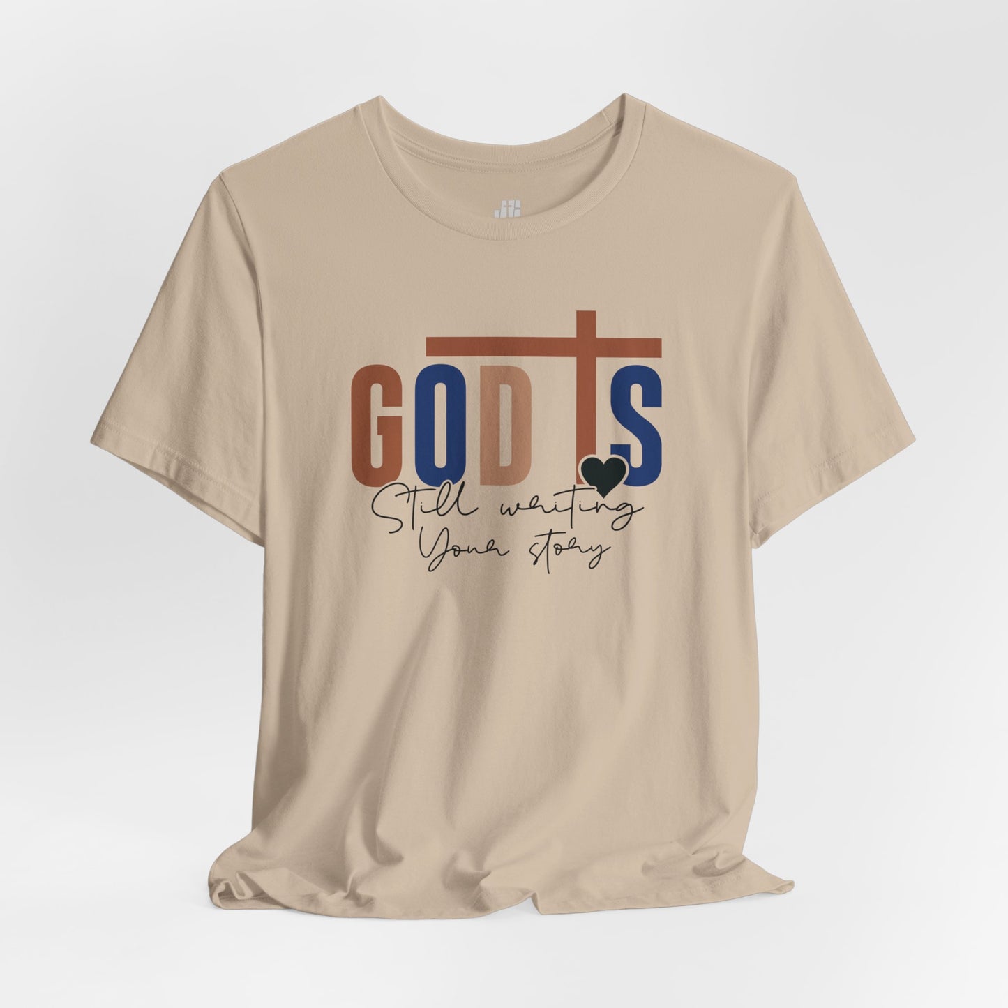 Blue God is Still Writing Your Story Christian Soft Cotton Tee