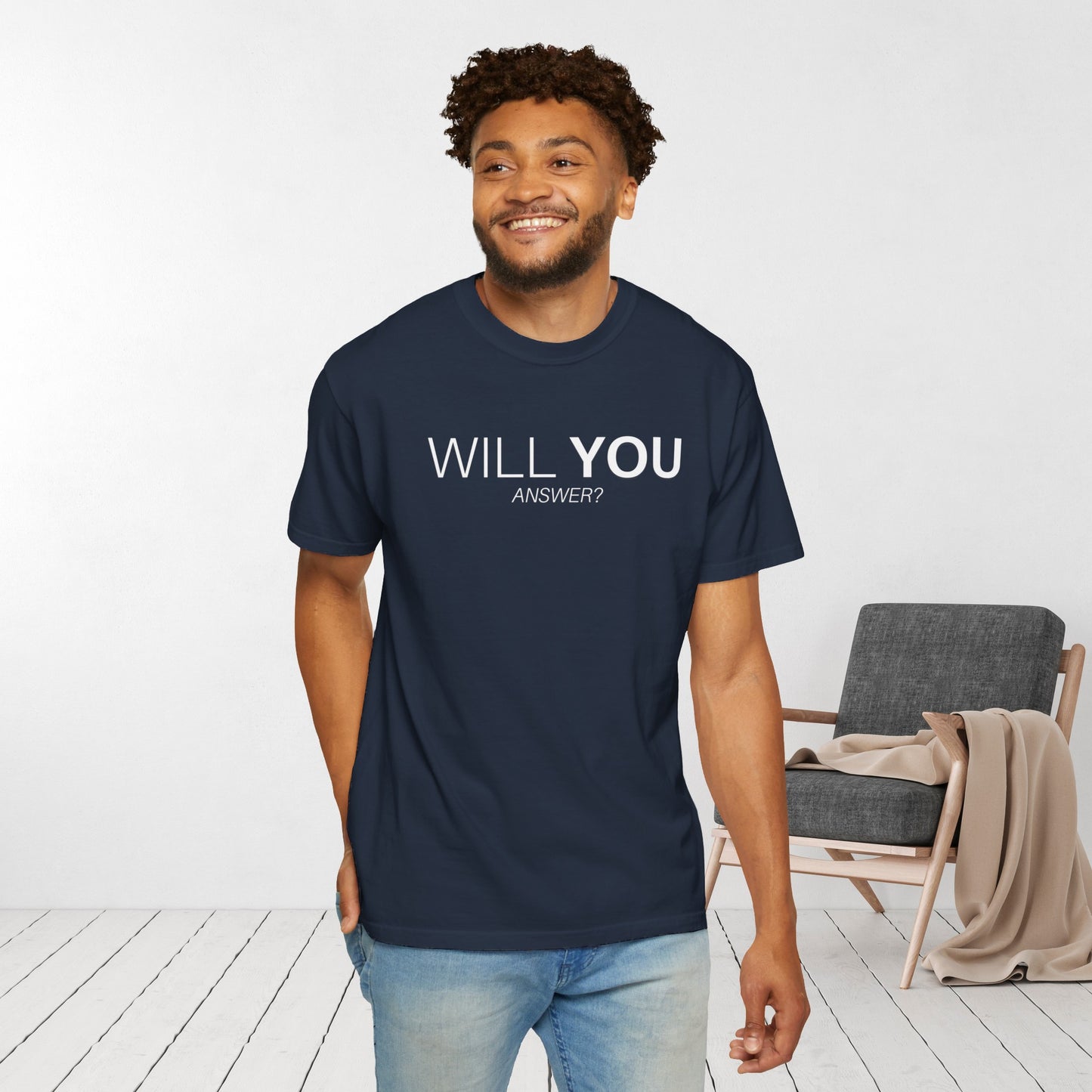 Jesus is Calling Will You Answer Comfort Colors Shirt