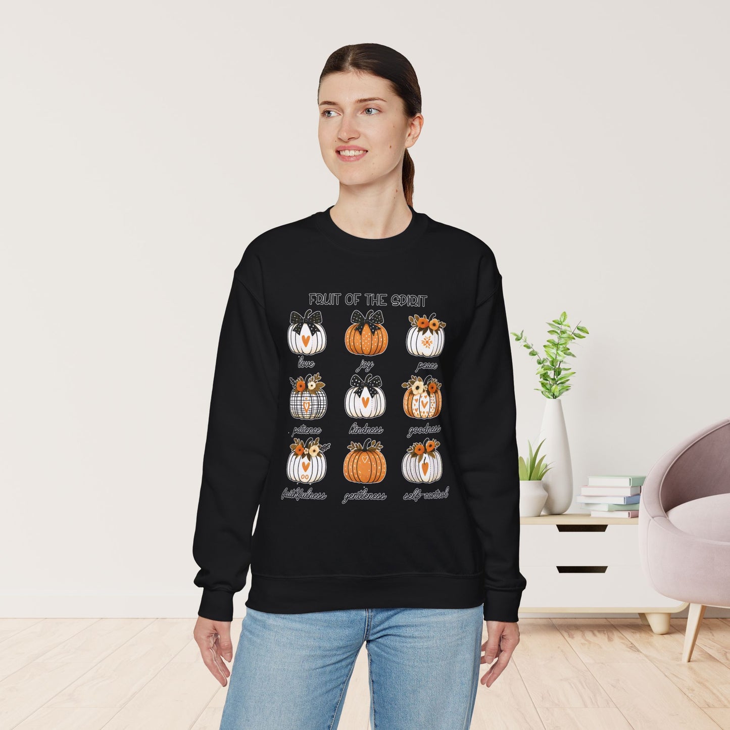 Pumpkin Fruit of The Spirit Christian Sweatshirt - Christian Pullover