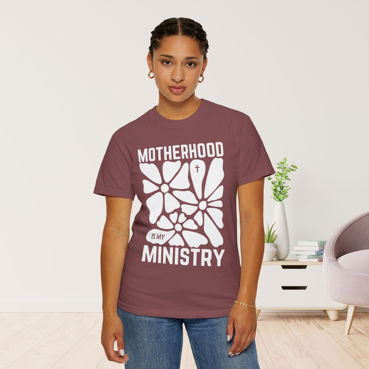 Motherhood is My Ministry Comfort Colors Tee