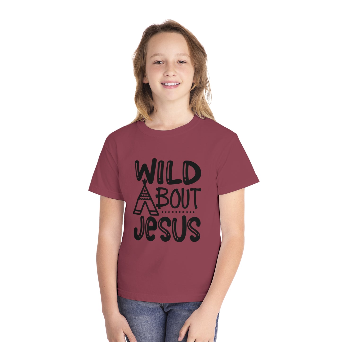 Wild About Jesus Comfort Colors Youth Christian T-shirt