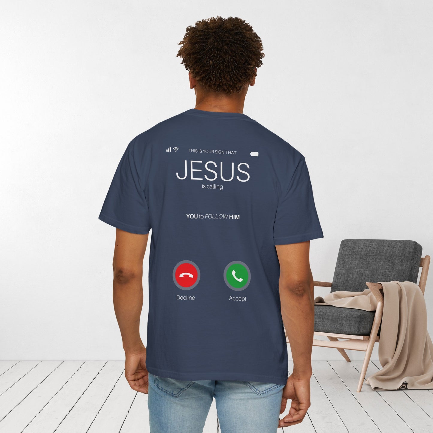 Jesus is Calling Will You Answer Comfort Colors Shirt