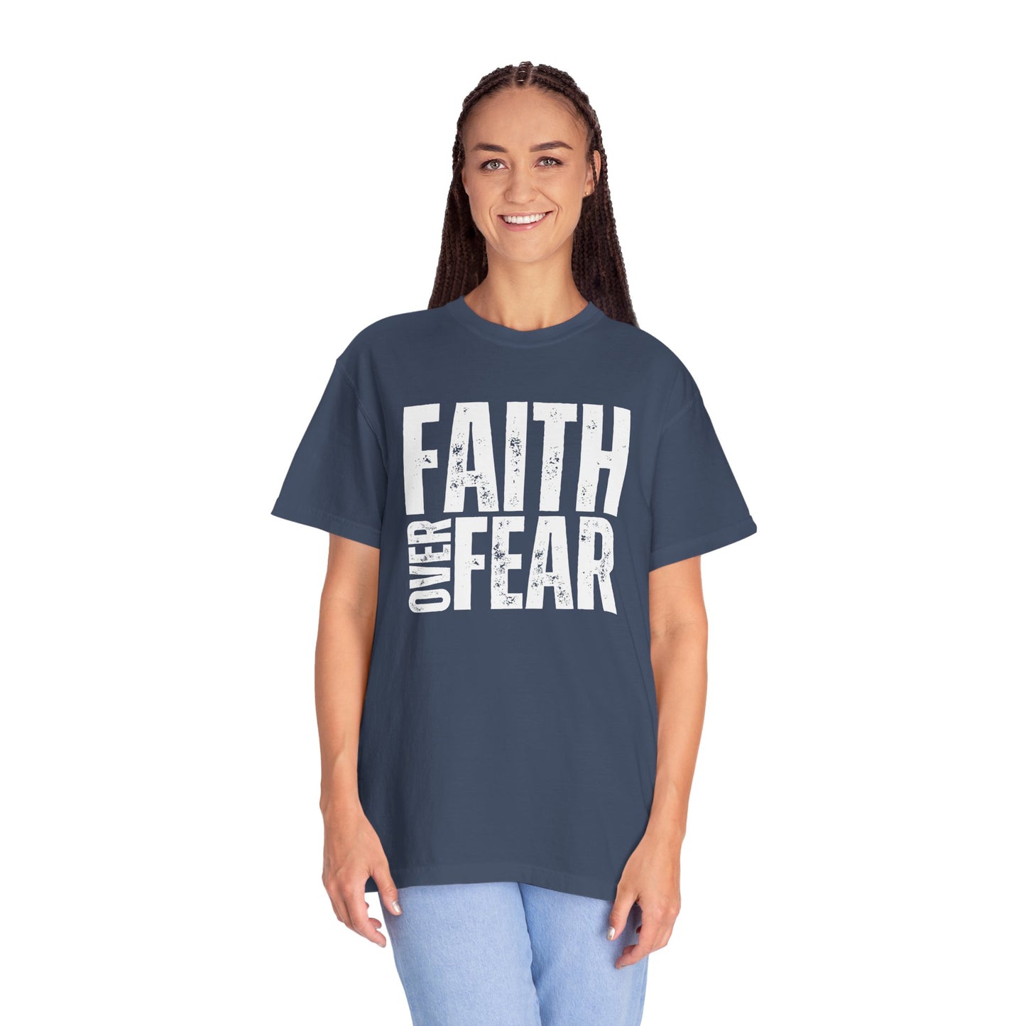 Comfort Colors Faith Over Fear Trendy Christian Shirt