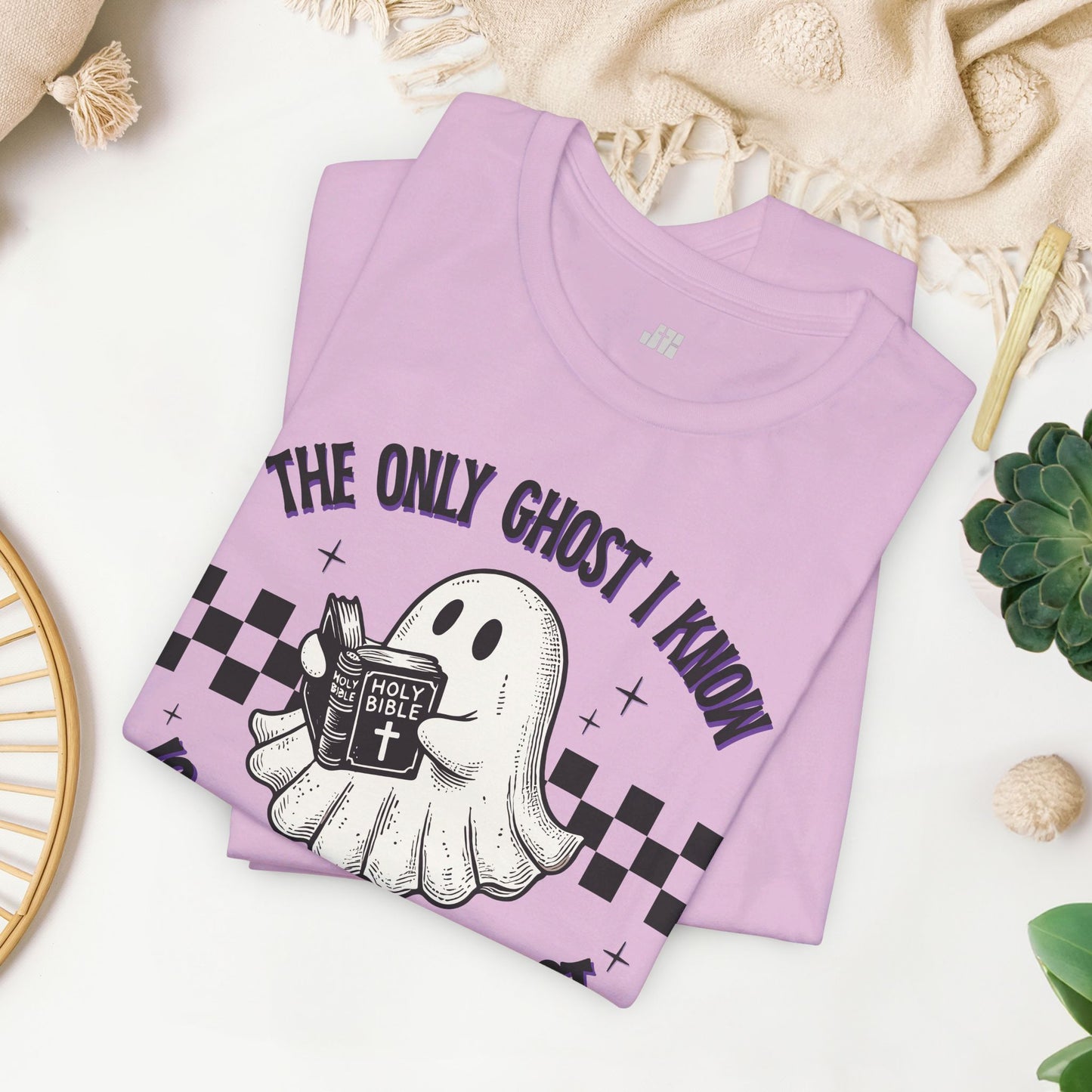 The Only Ghost I Know Is The Holy Ghost Soft Cotton Tee - Christian Shirt