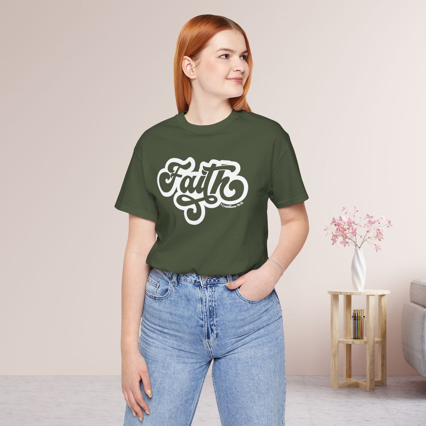 Faith Shirt - Bible Verse Christian Soft Cotton Tee