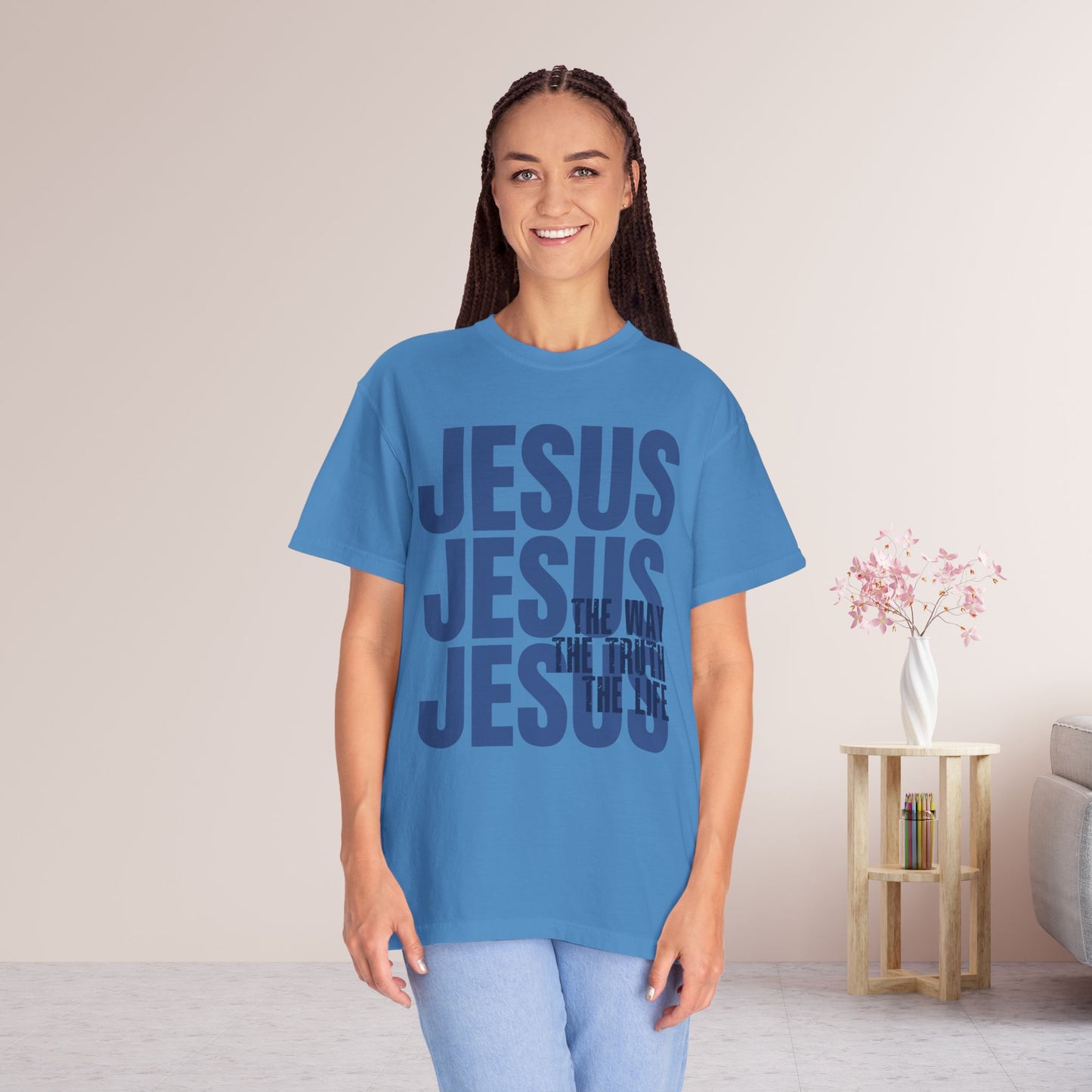 Comfort Colors Jesus Shirt - Bible Verse Shirt John 14:6