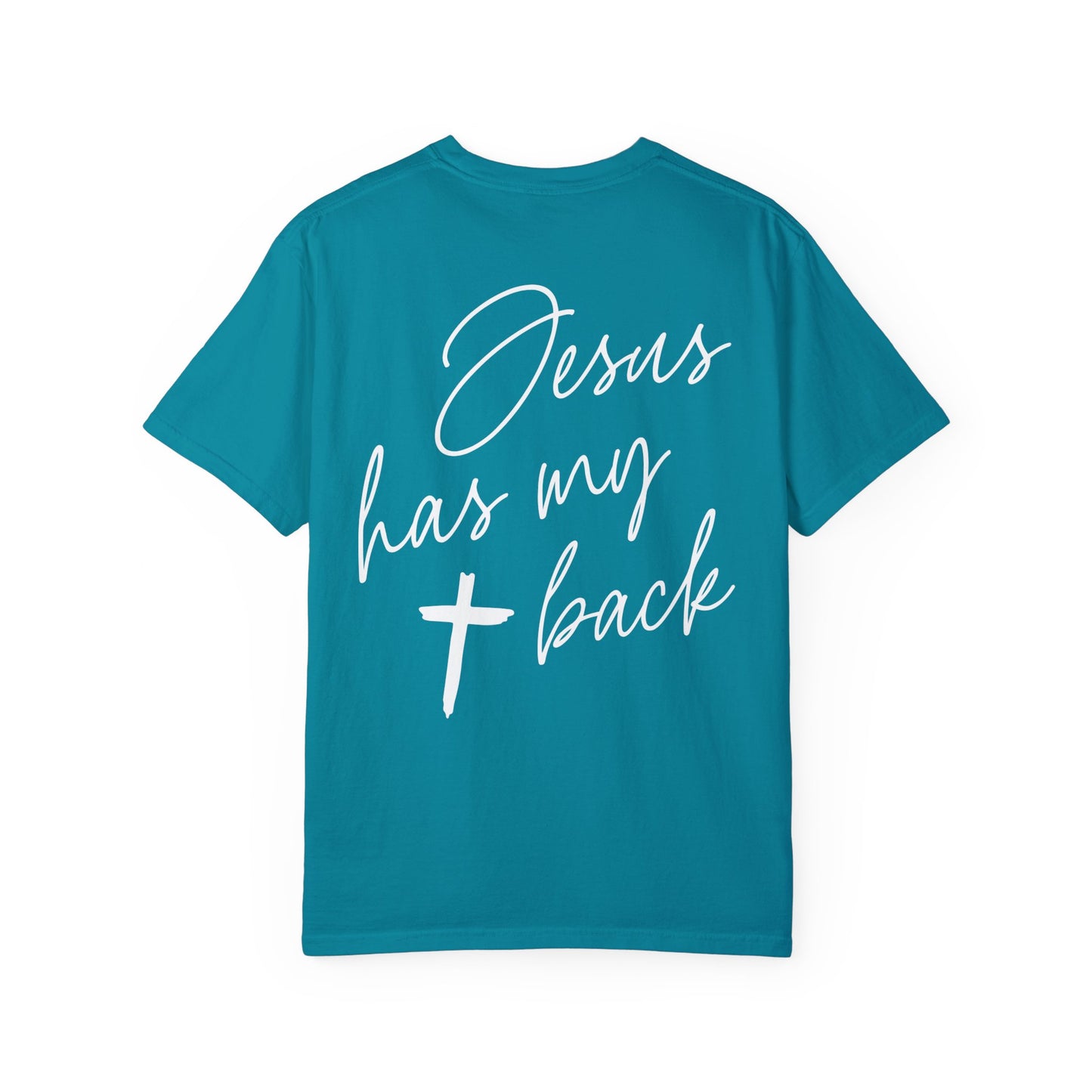 Comfort Colors Jesus Has My Back Christian Shirt