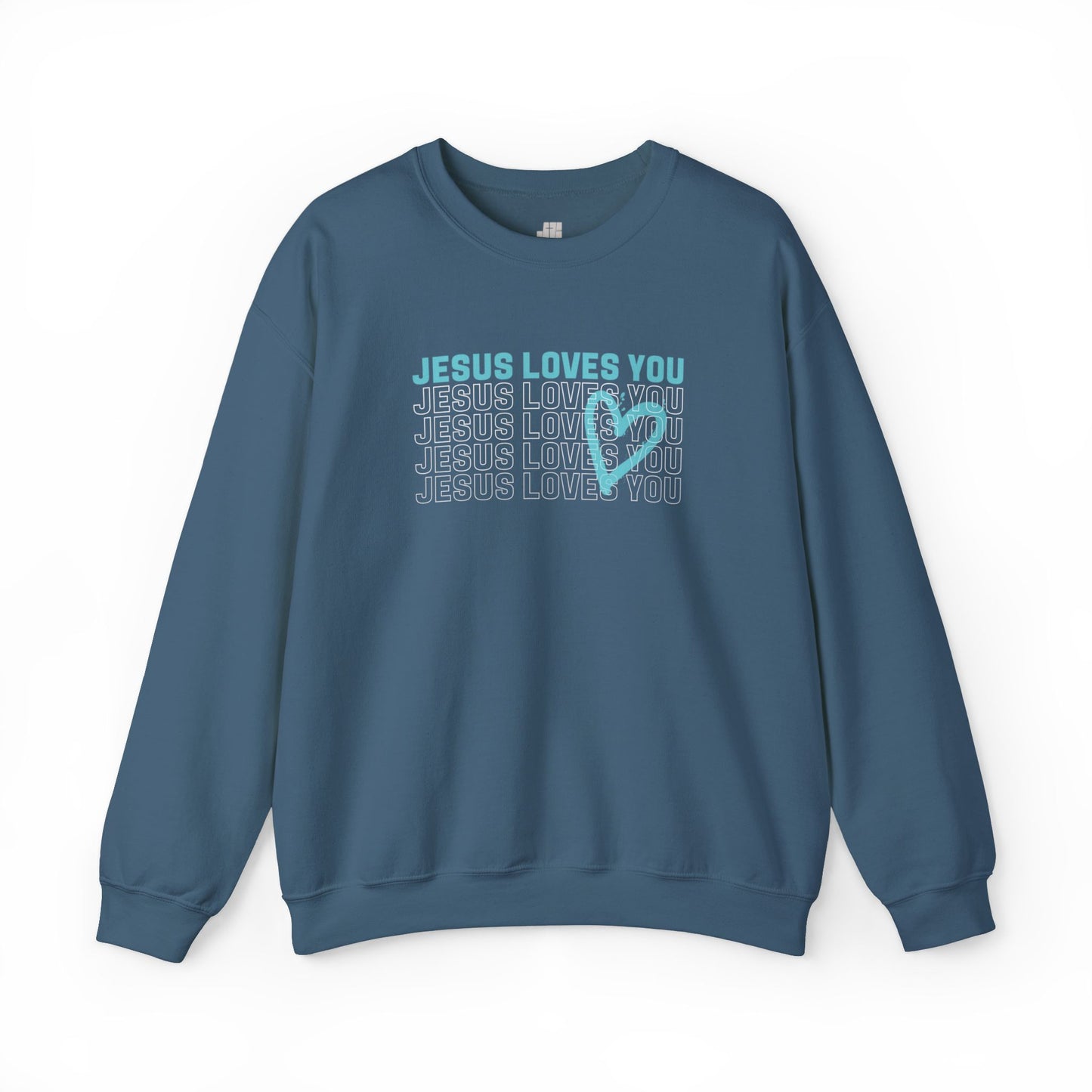 Unisex Jesus Loves You Crewneck Sweatshirt