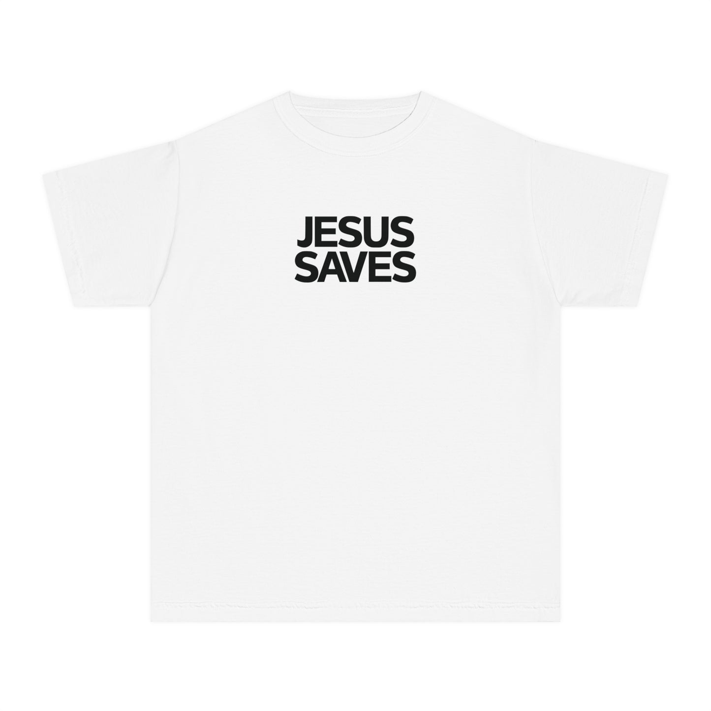 Jesus Saves Comfort Colors Youth Christian Tee